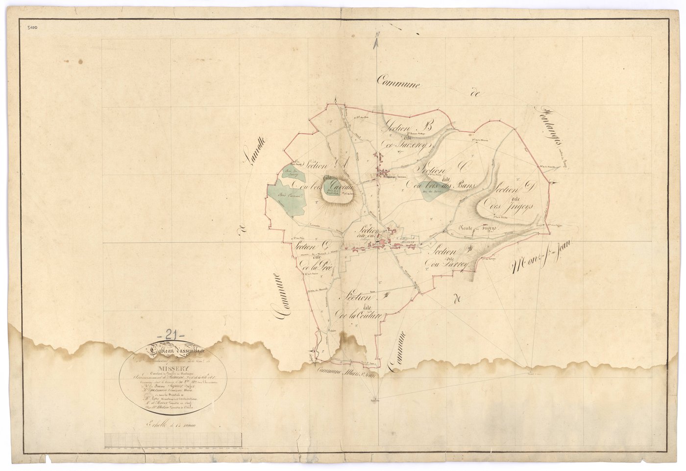 Missery - Tableau d'assemblage - 3 P PLAN 416/1