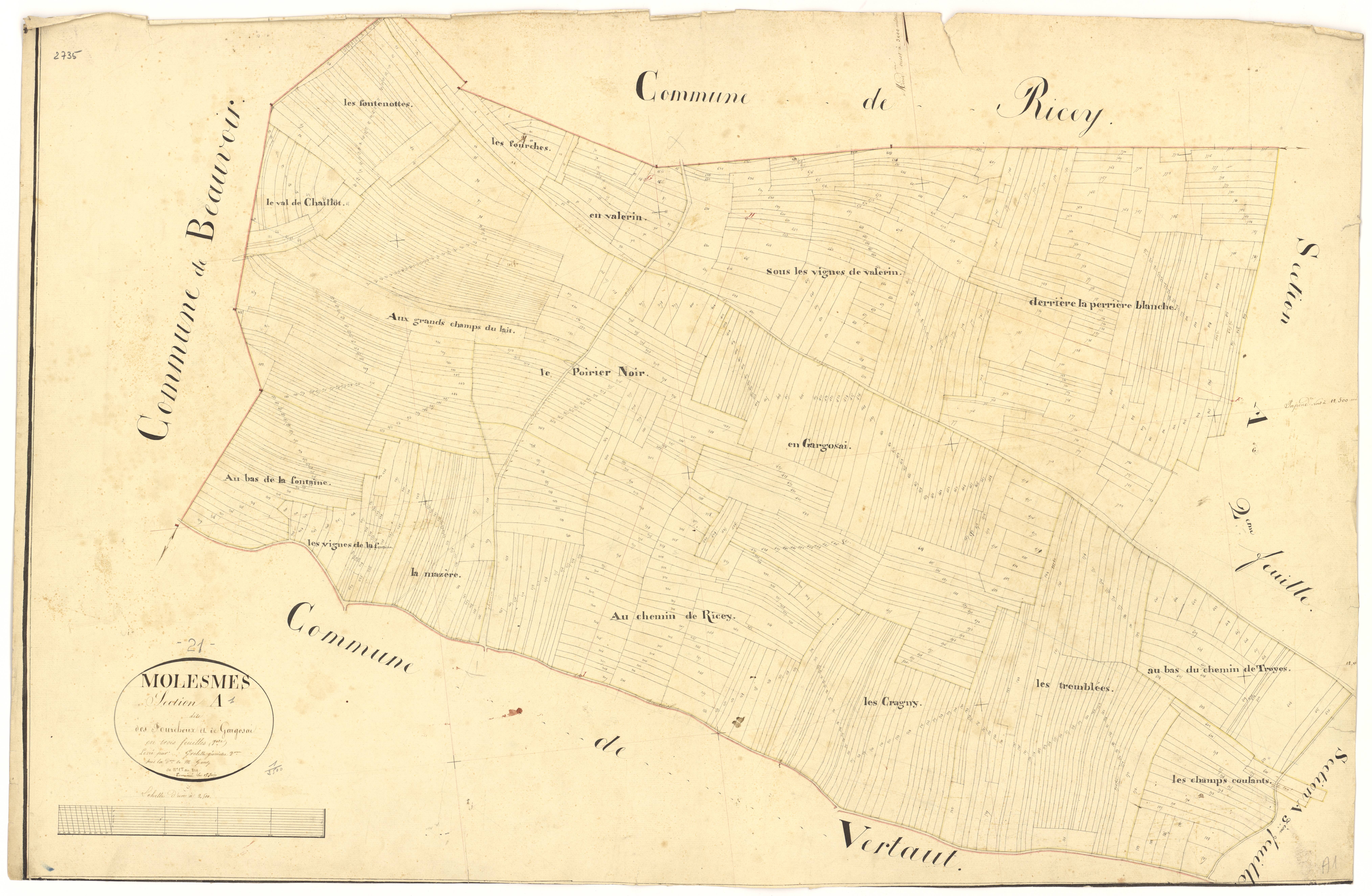 Molesme - Section A1 - 3 P PLAN 418/2