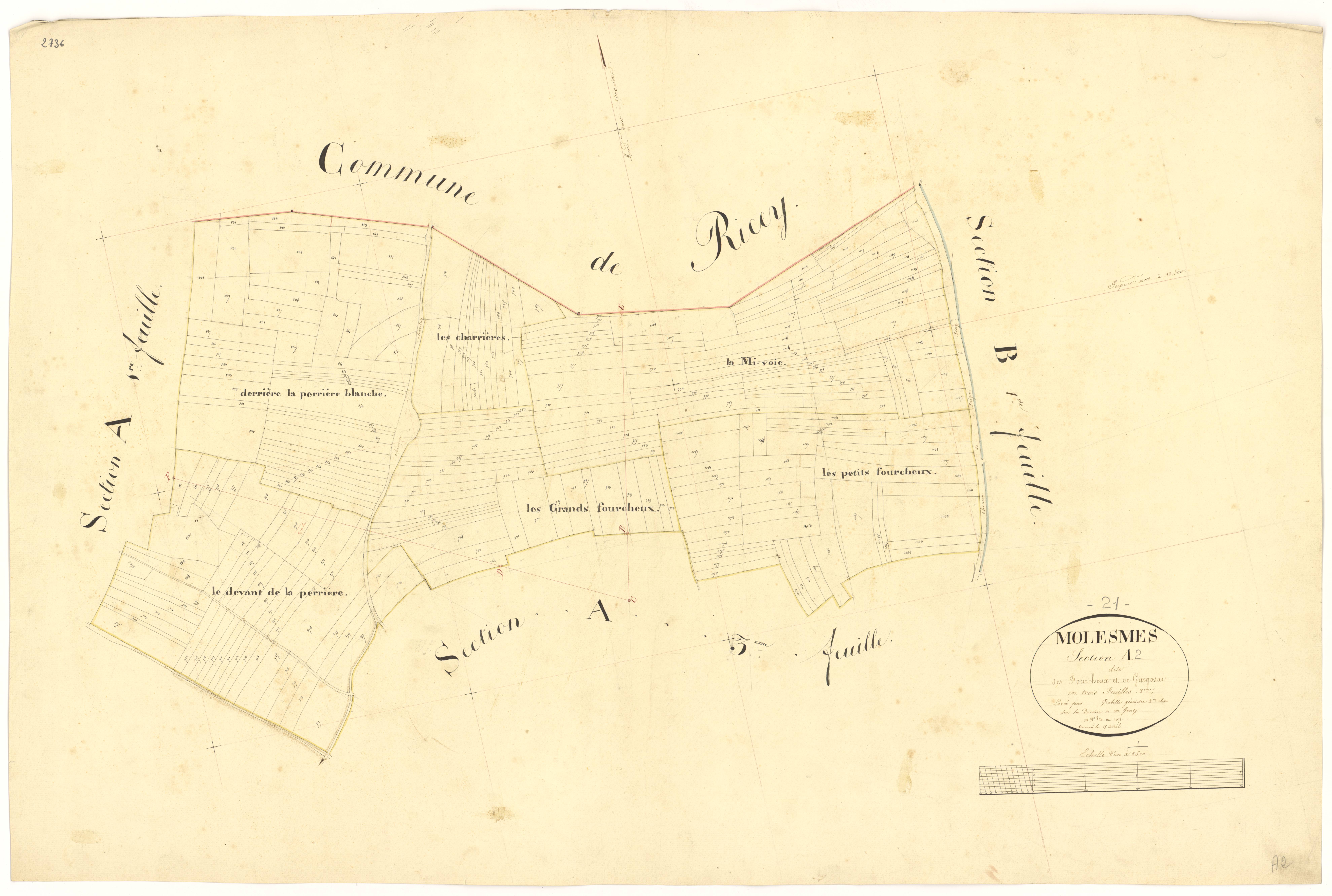 Molesme - Section A2 - 3 P PLAN 418/3