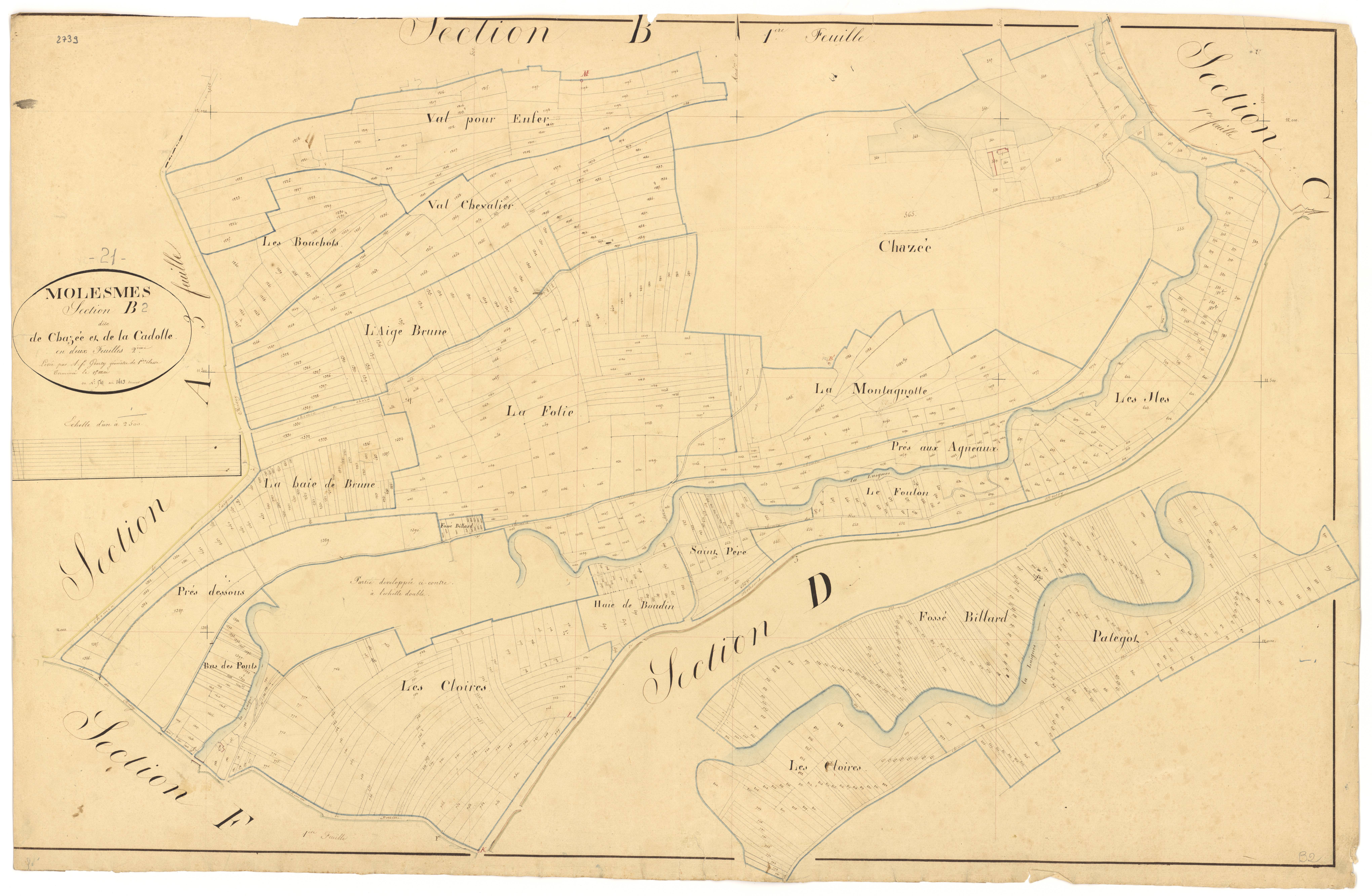 Molesme - Section B2 - 3 P PLAN 418/6