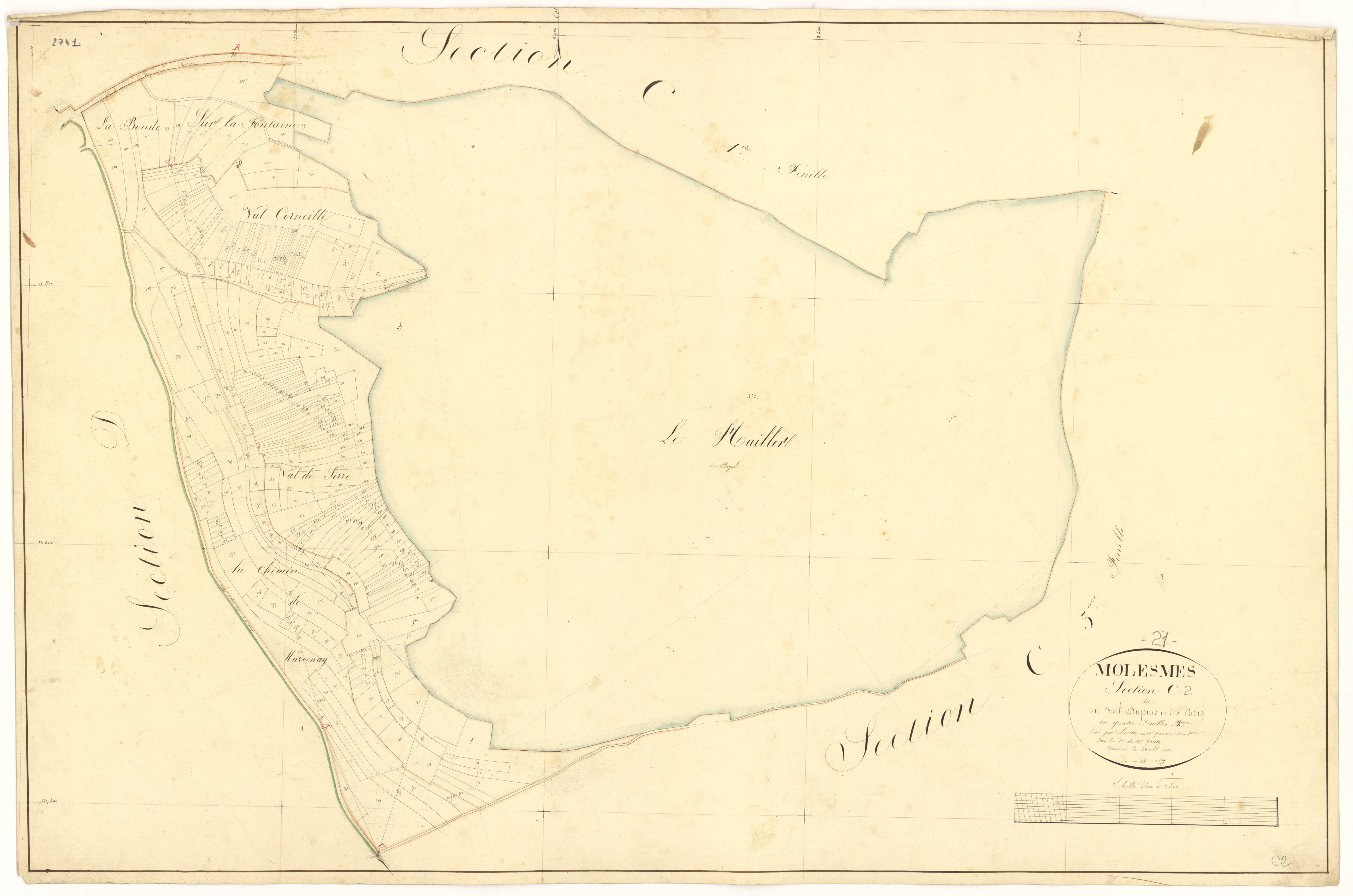 Molesme - Section C2 - 3 P PLAN 418/8