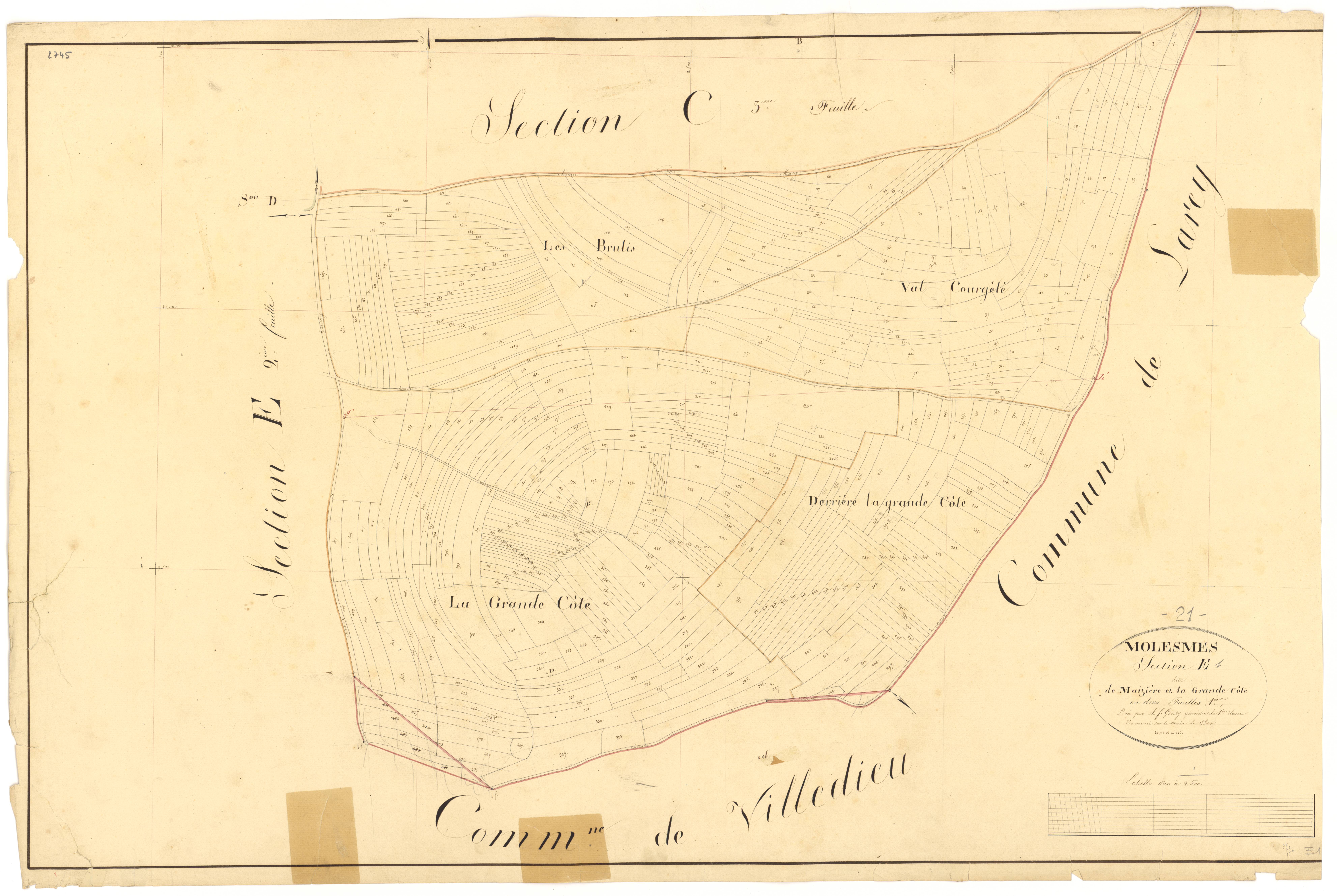 Molesme - Section E1 - 3 P PLAN 418/12