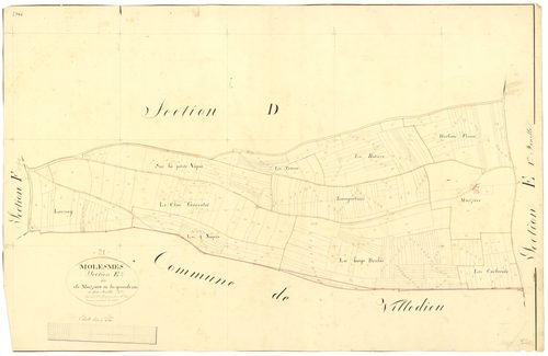 Molesme - Section E2 - 3 P PLAN 418/13