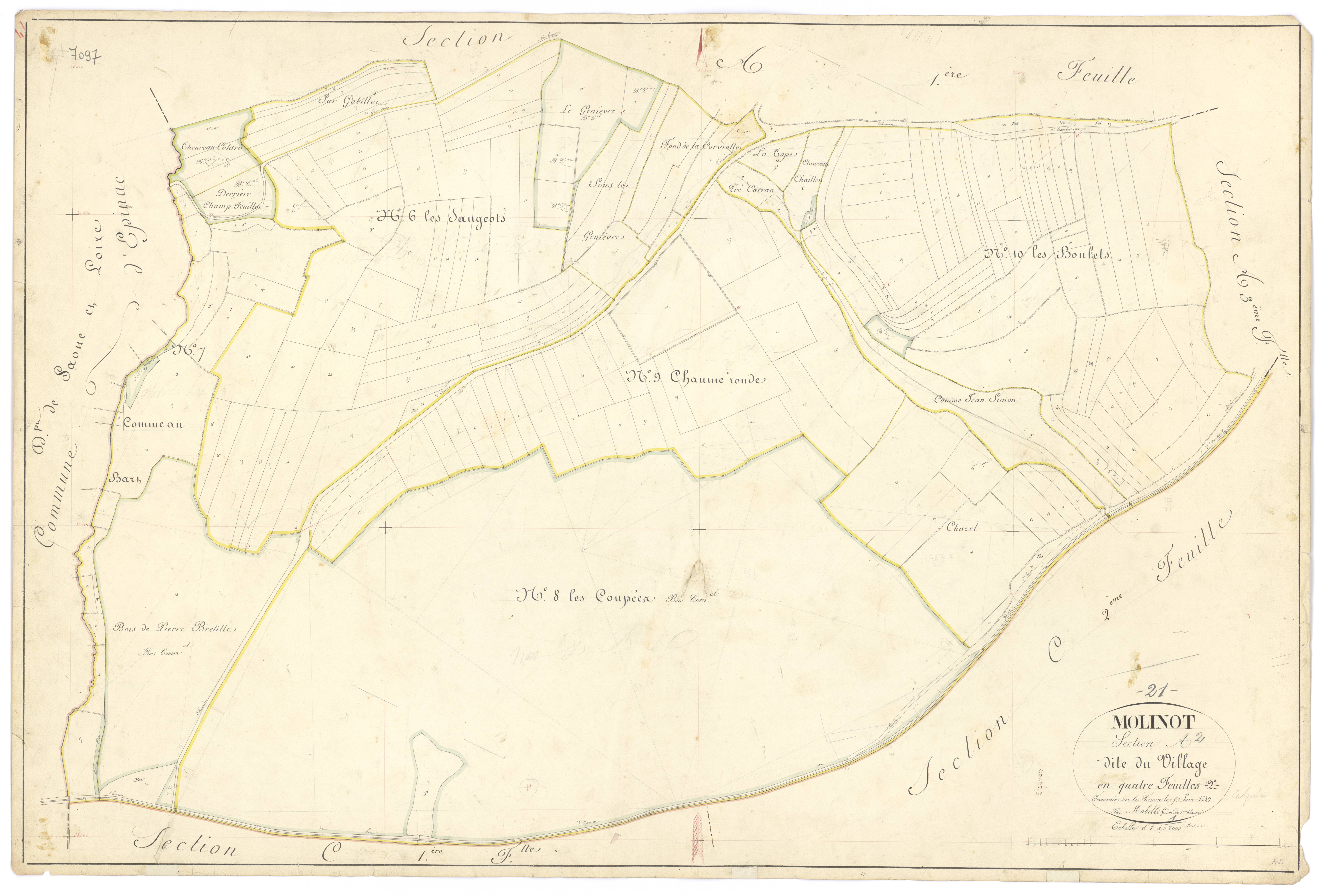 Molinot - Section A2 - 3 P PLAN 419/4