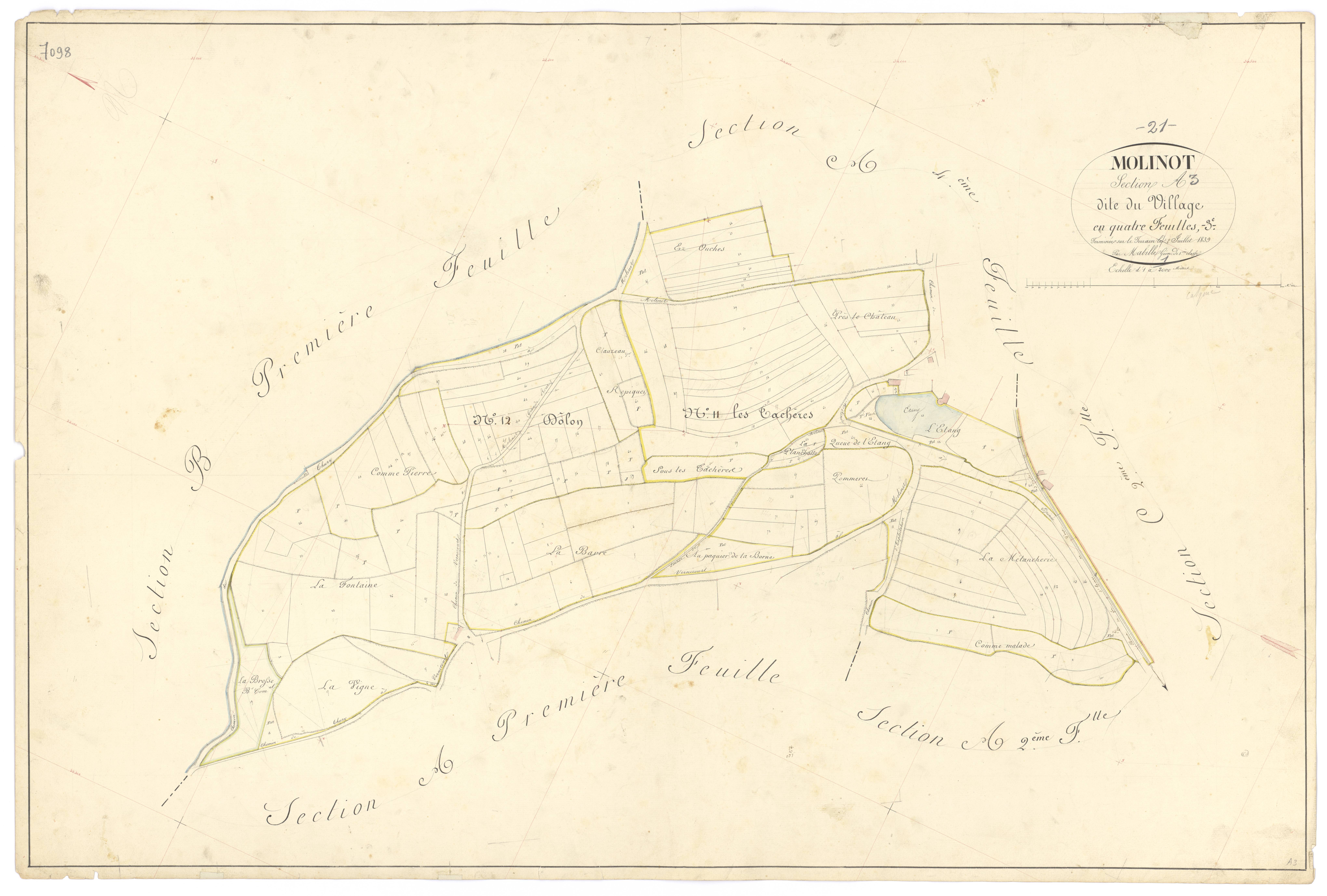 Molinot - Section A3 - 3 P PLAN 419/5