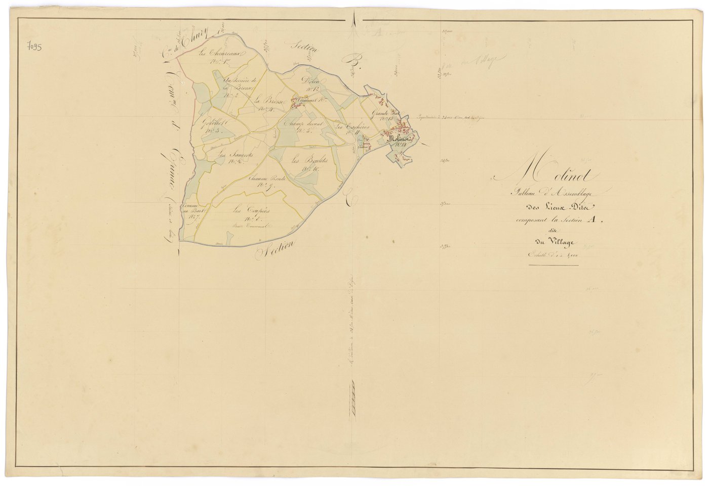 Molinot - Section A (tableau d'assemblage) - 3 P PLAN 419/2