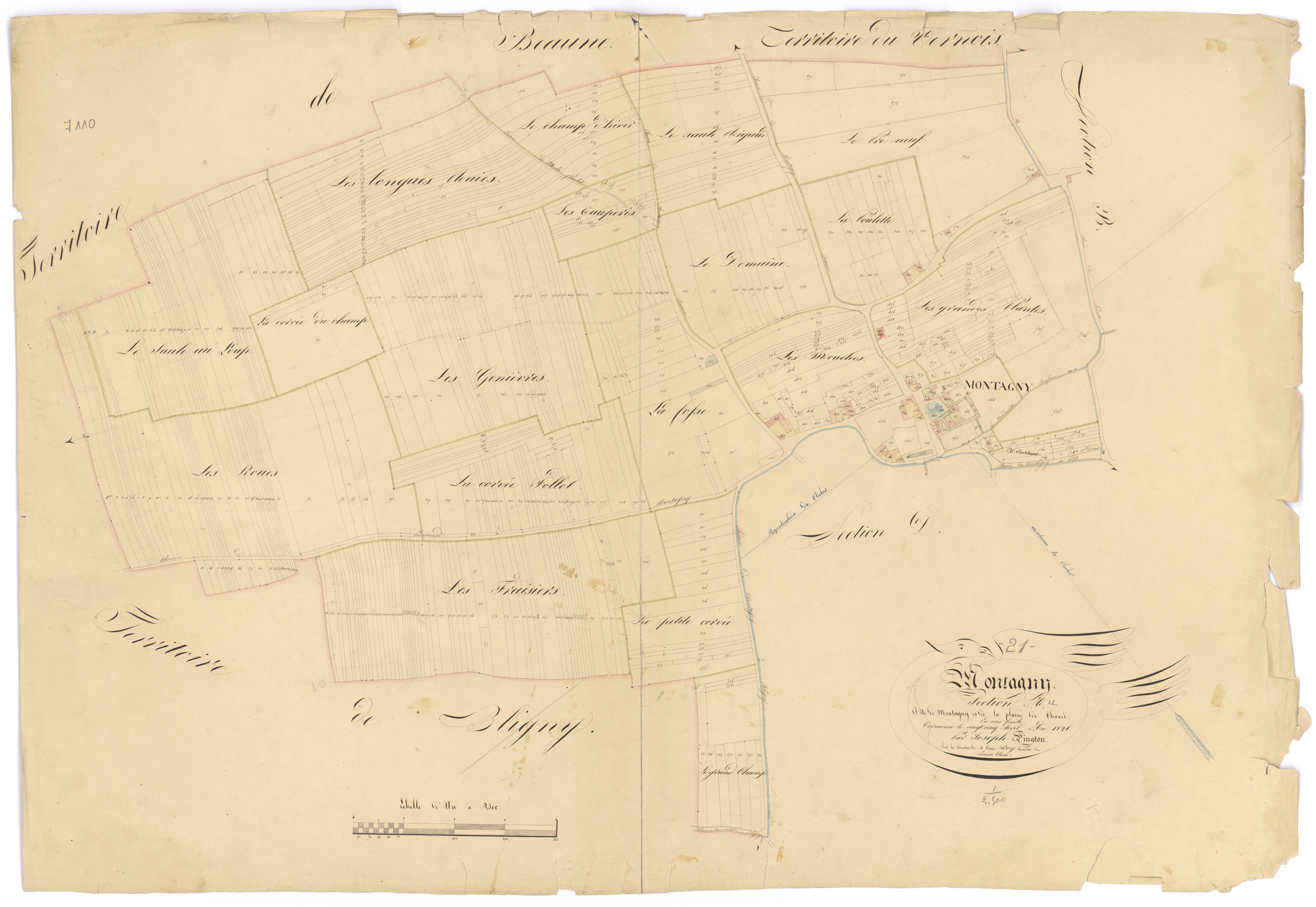 Montagny-lès-Beaune - Section A - 3 P PLAN 422/2