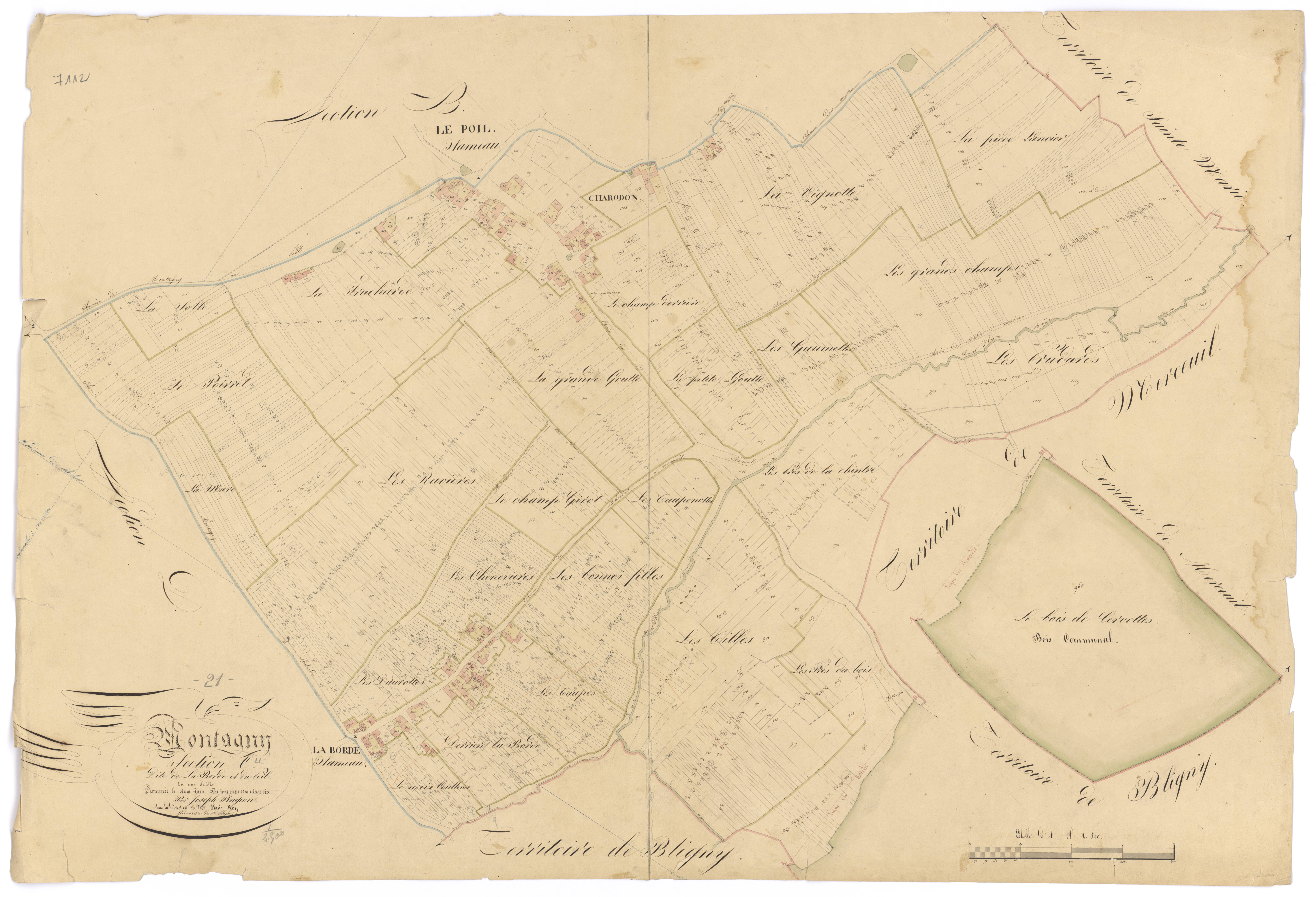 Montagny-lès-Beaune - Section C - 3 P PLAN 422/4