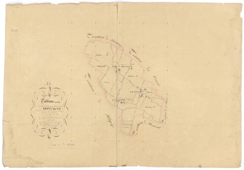 Montagny-lès-Beaune - Tableau d'assemblage - 3 P PLAN 422/1
