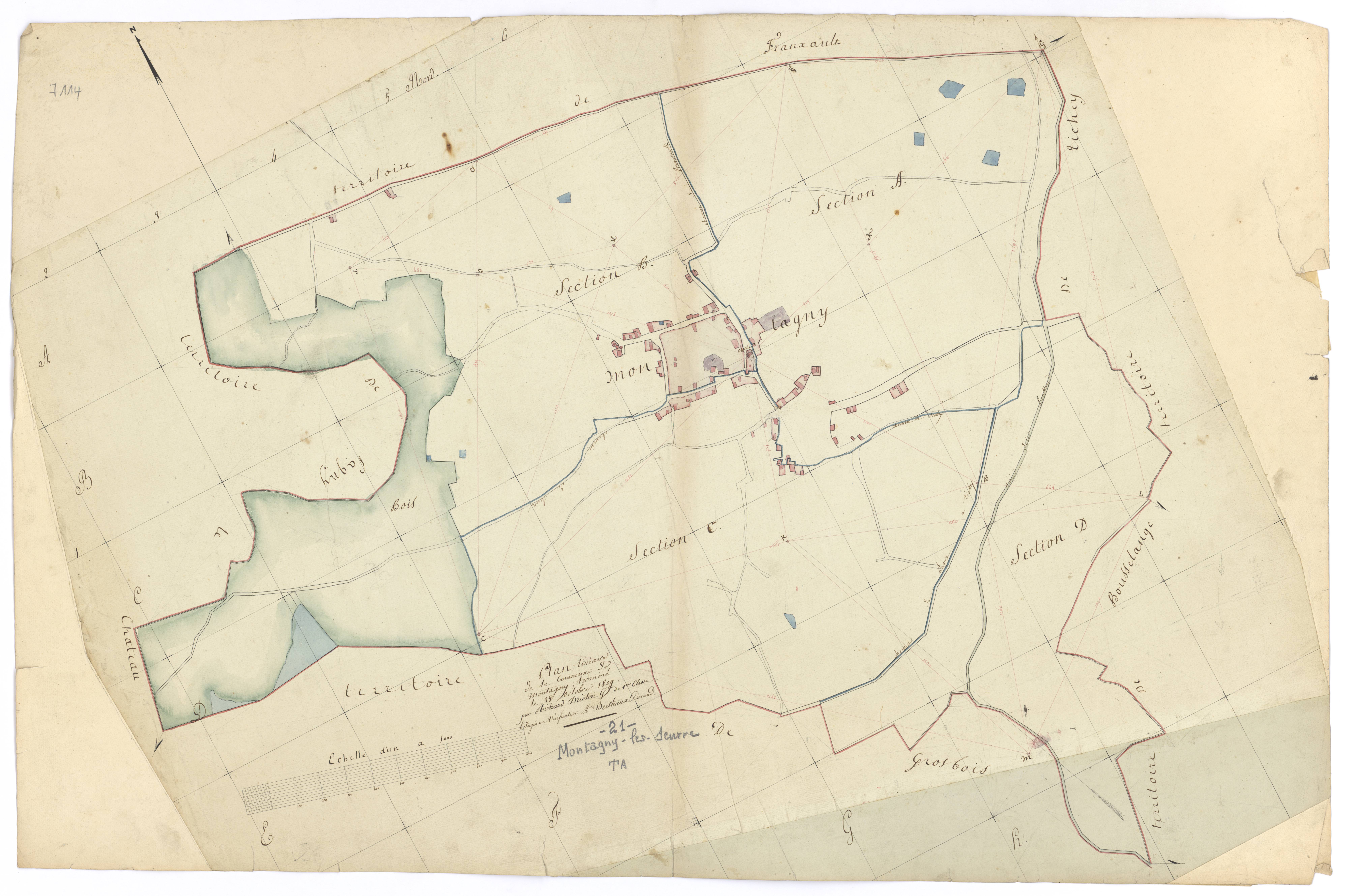 Montagny-lès-Seurre - Tableau d'assemblage - 3 P PLAN 423/1