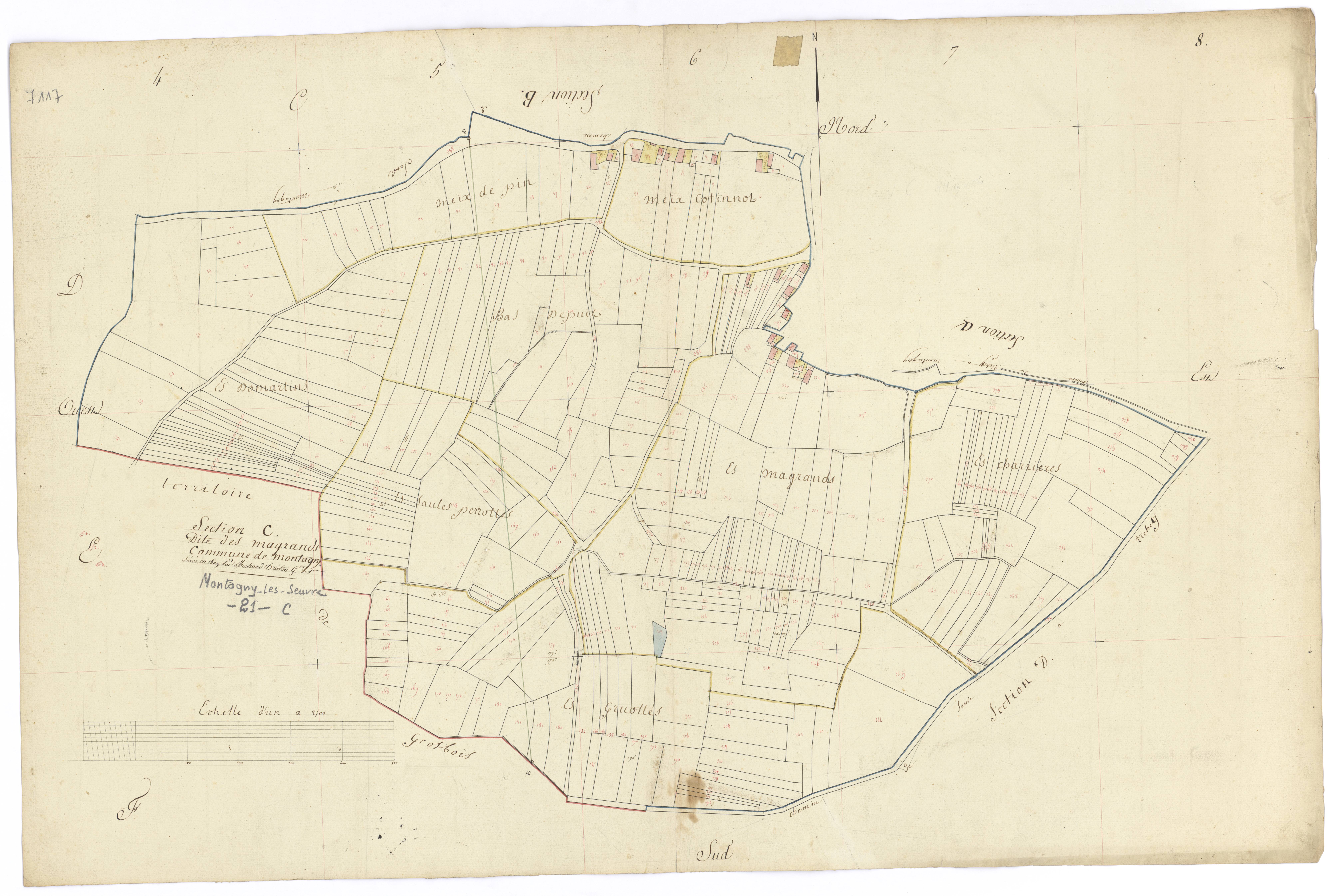 Montagny-lès-Seurre - Section C1 - 3 P PLAN 423/4
