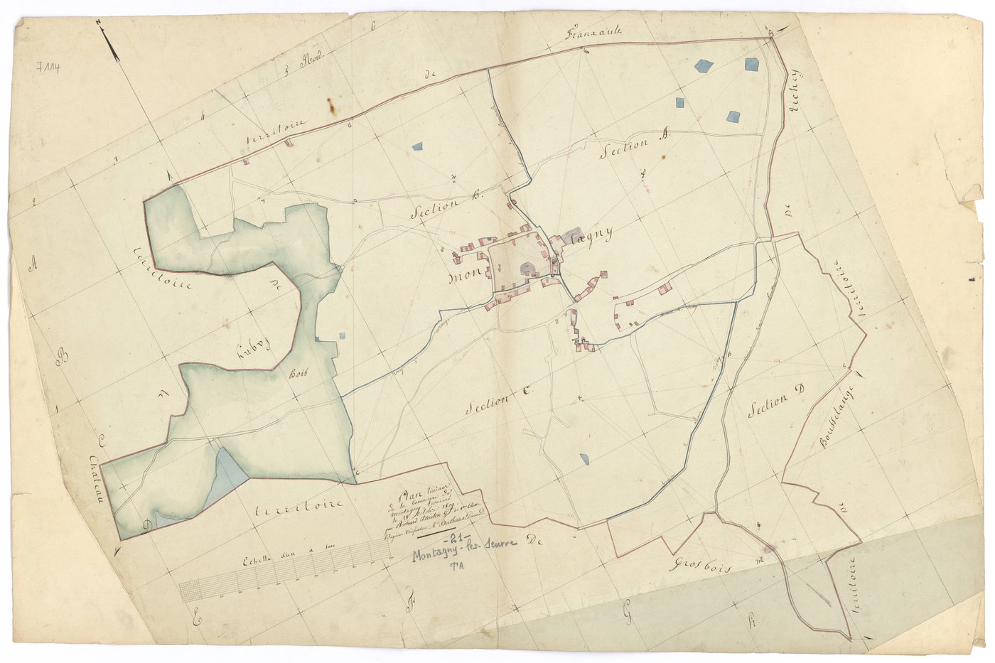 Montagny-lès-Seurre - Tableau d'assemblage - 3 P PLAN 423/1