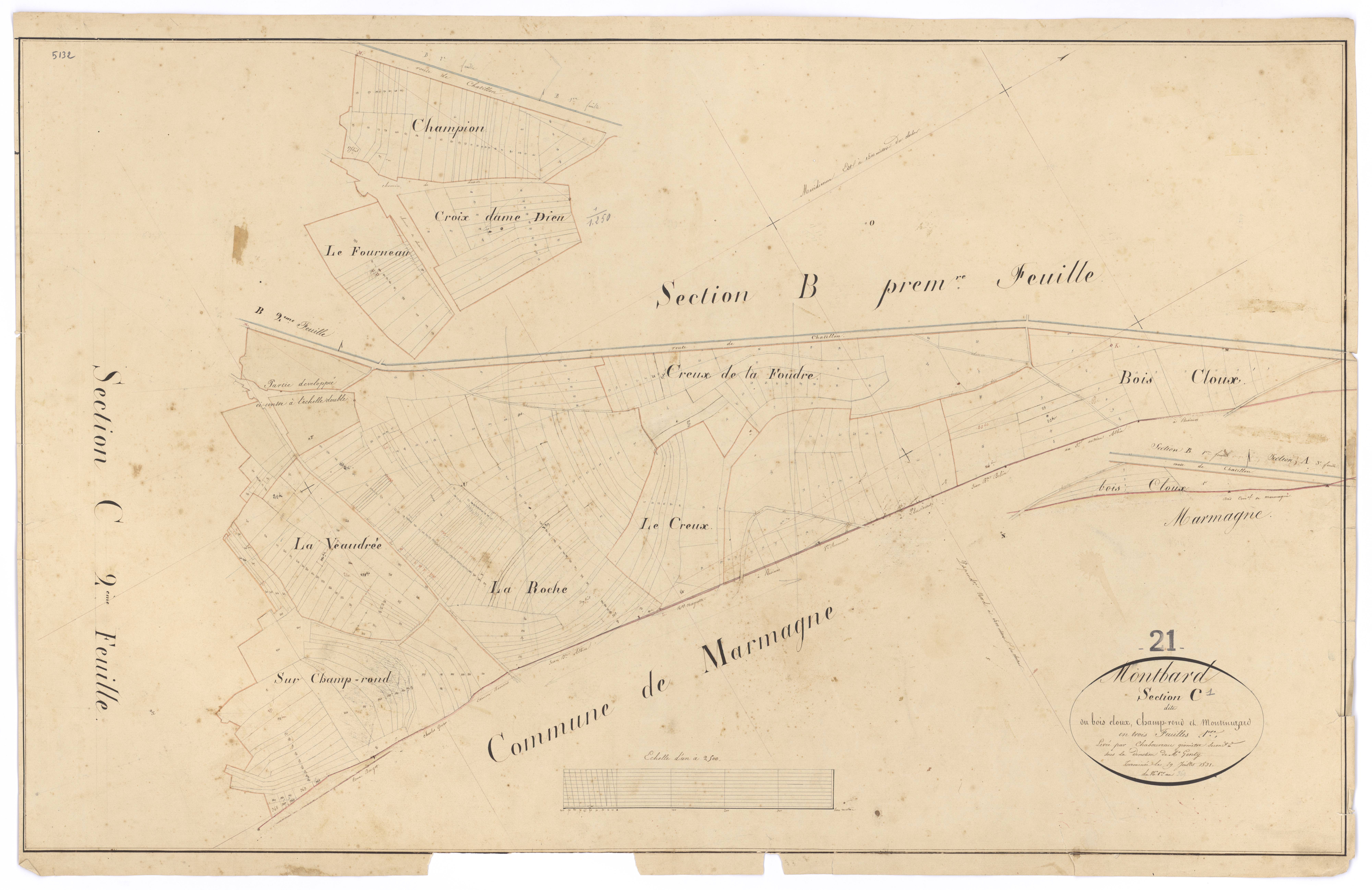 Montbard - Section C1 - 3 P PLAN 424/8