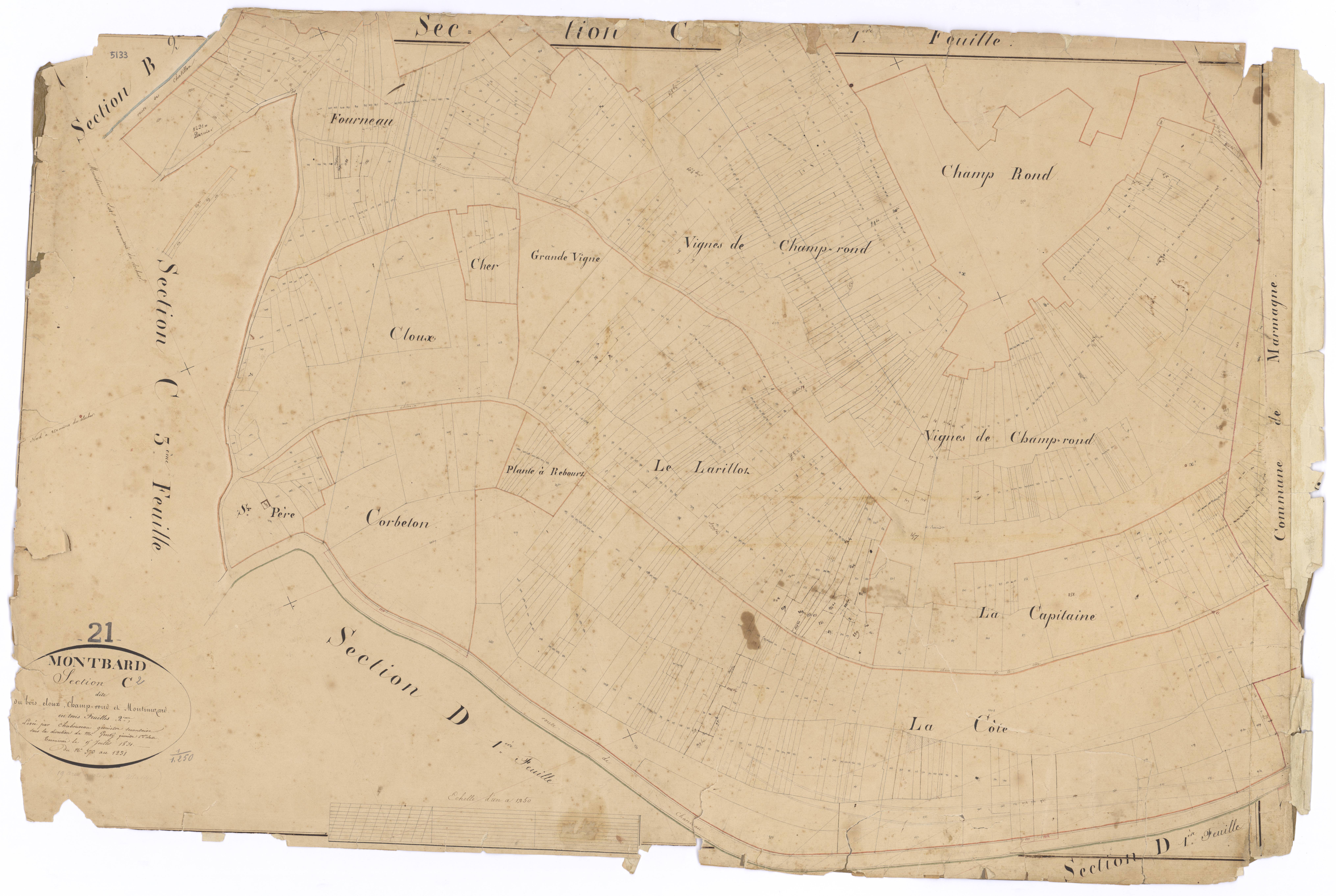 Montbard - Section C2 - 3 P PLAN 424/9