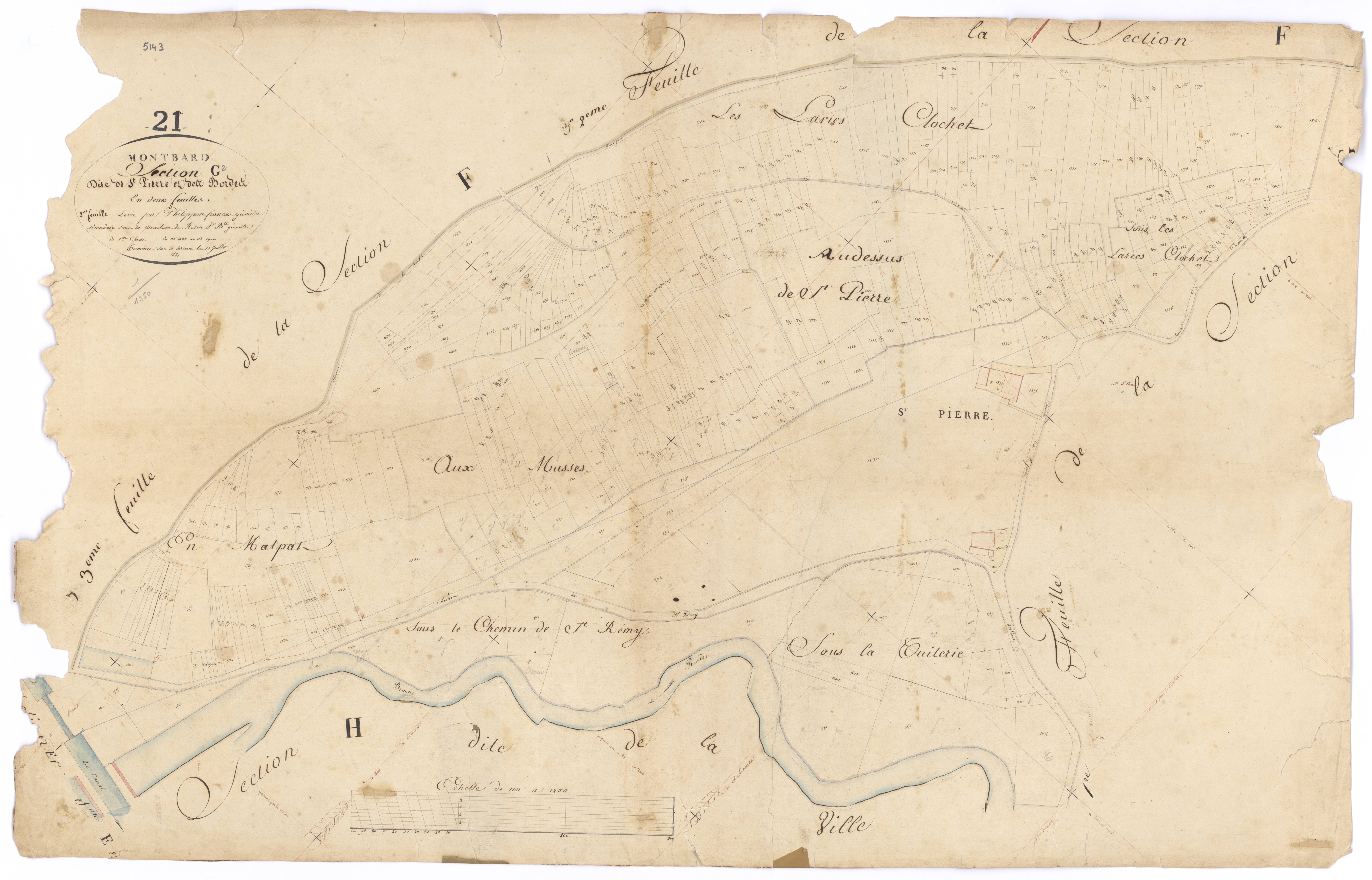 Montbard - Section G2 - 3 P PLAN 424/19