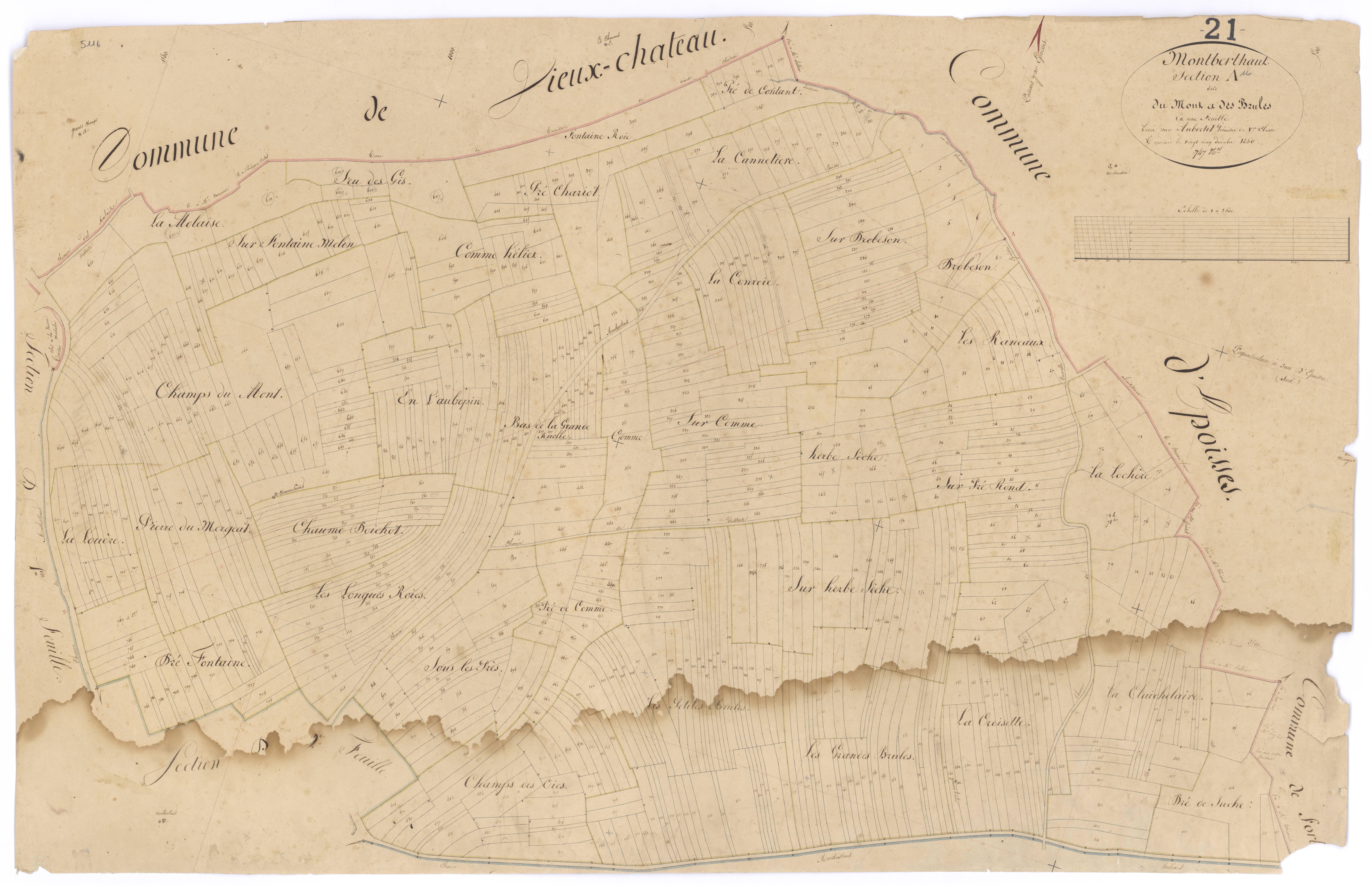 Montberthault - Section A - 3 P PLAN 425/2