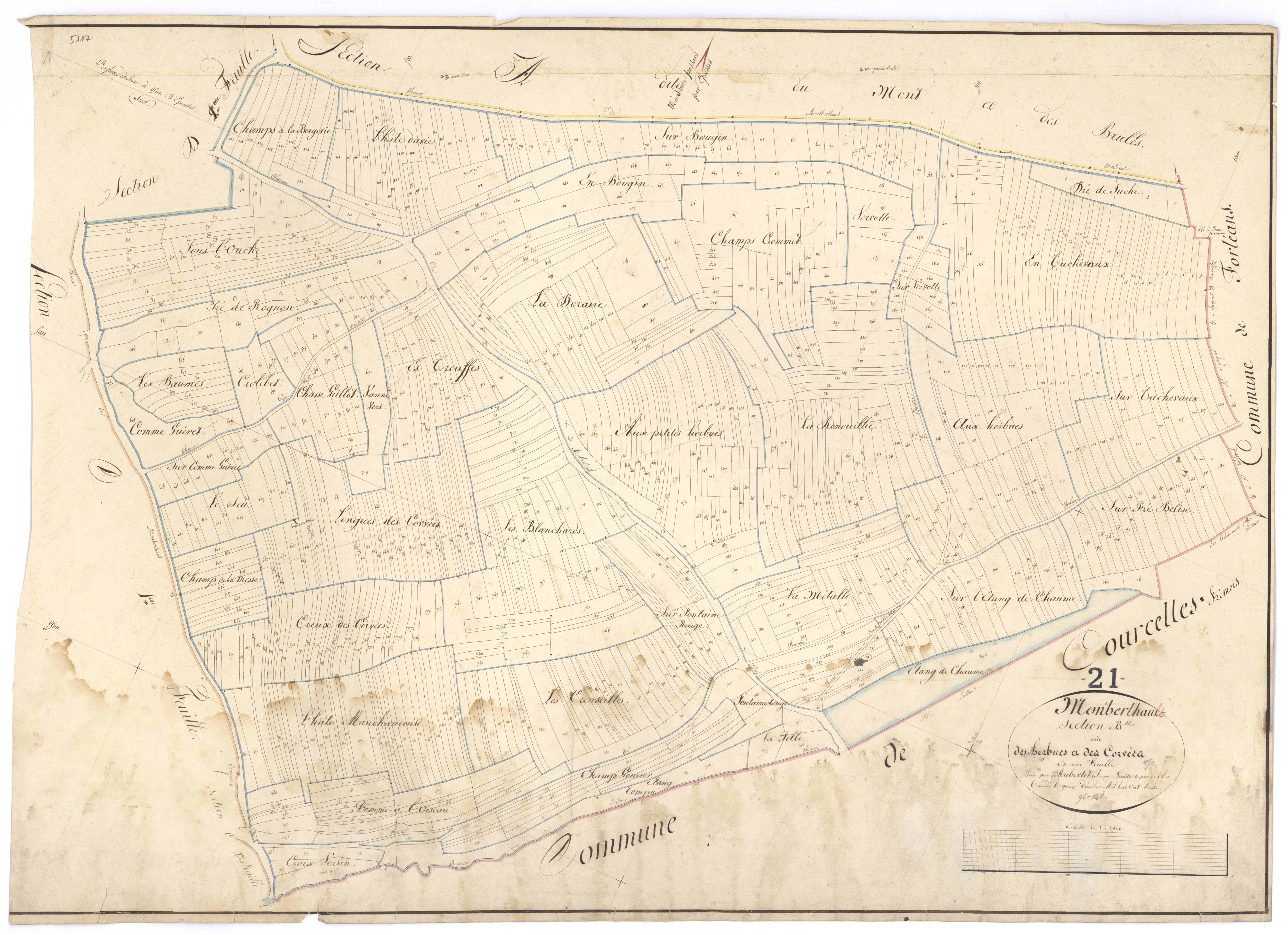 Montberthault - Section B - 3 P PLAN 425/3