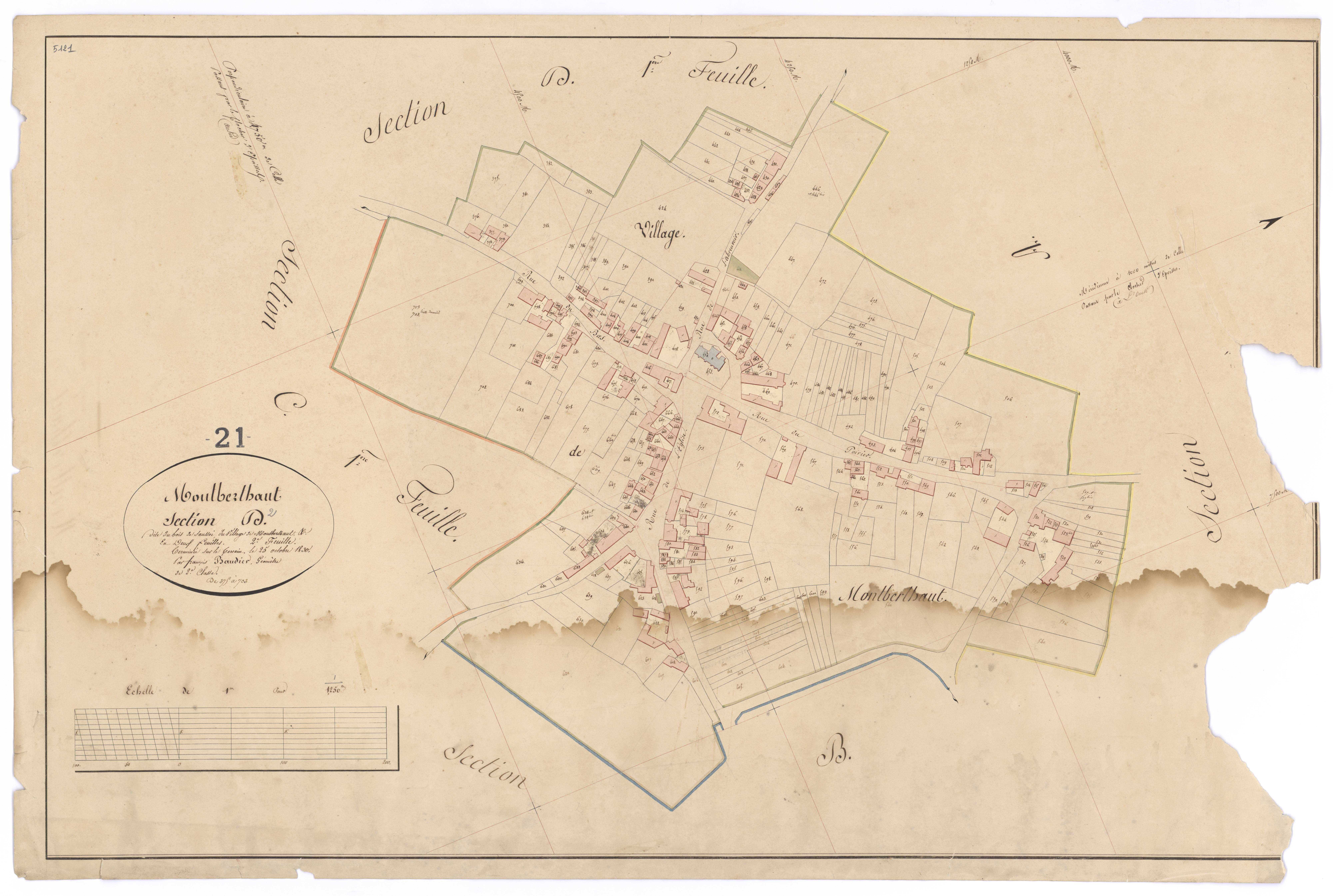 Montberthault - Section D2 - 3 P PLAN 425/7