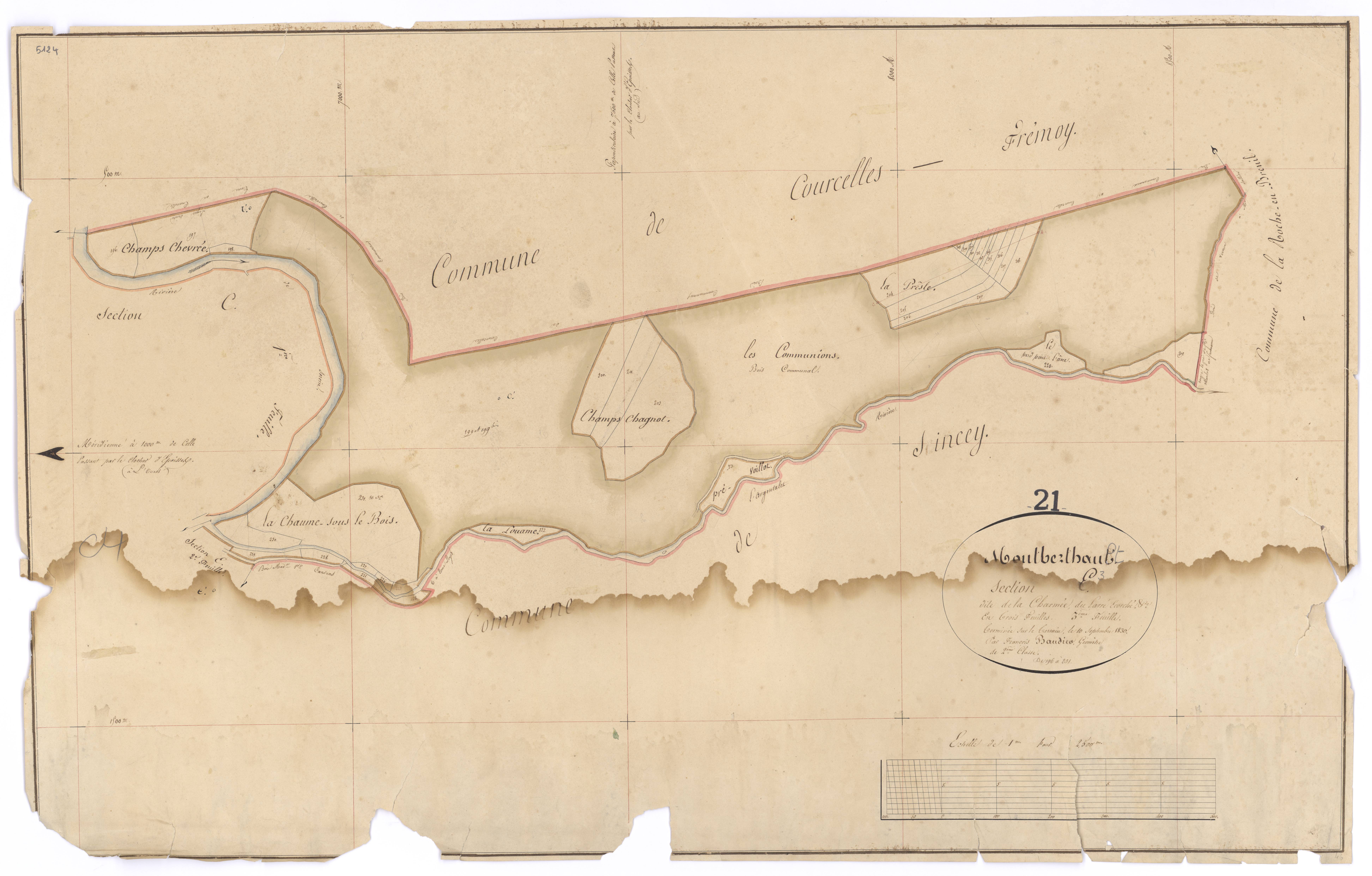 Montberthault - Section E3 - 3 P PLAN 425/10