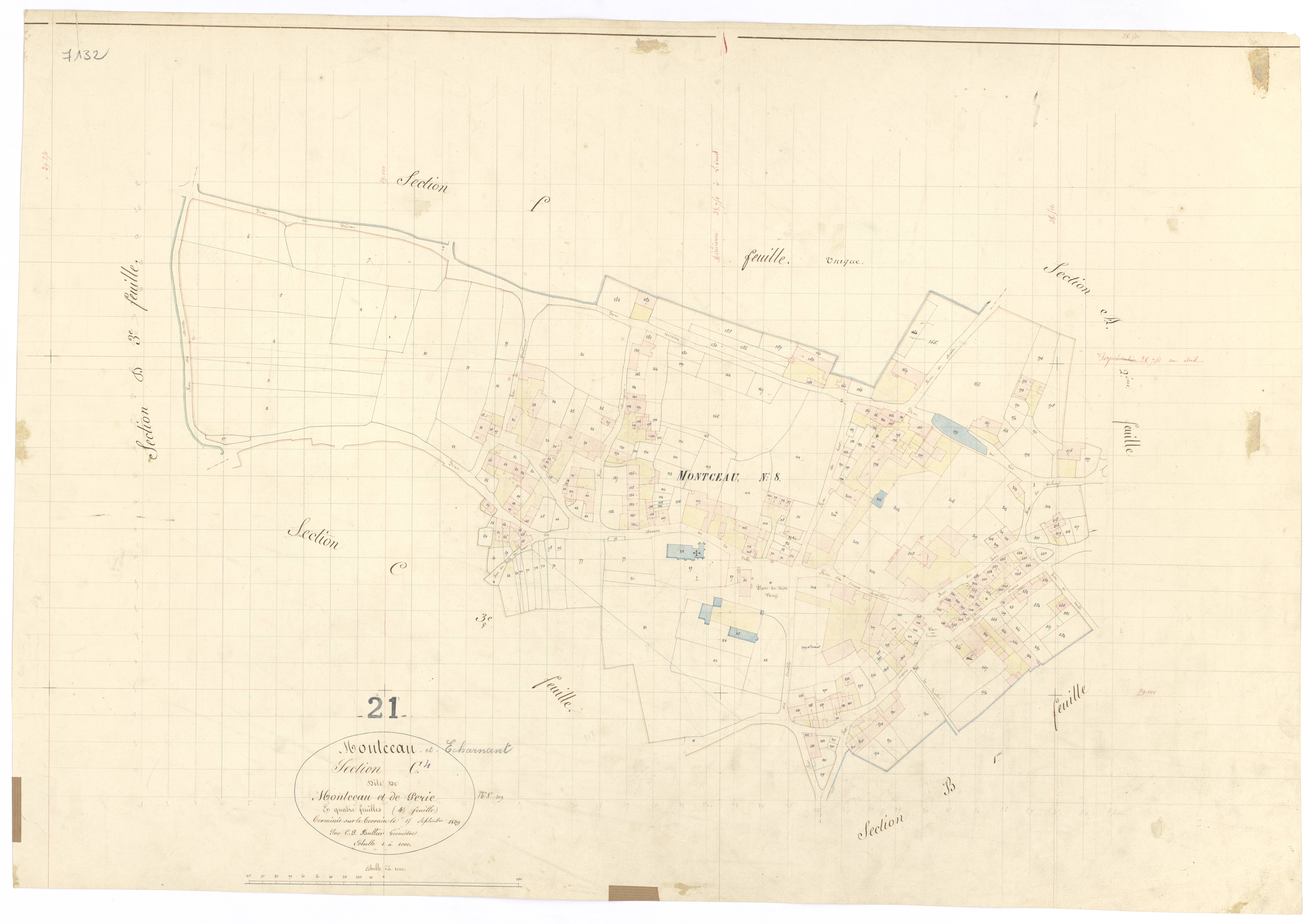 Montceau-et-Echarnant - Section C4 - 3 P PLAN 426/14