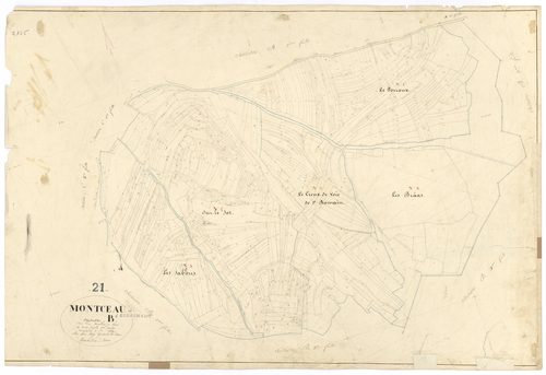 Montceau-et-Echarnant - Section B1 - 3 P PLAN 426/7