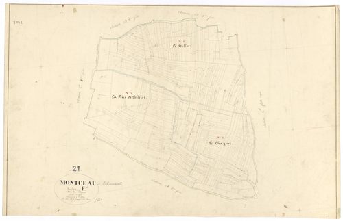 Montceau-et-Echarnant - Section F - 3 P PLAN 426/23