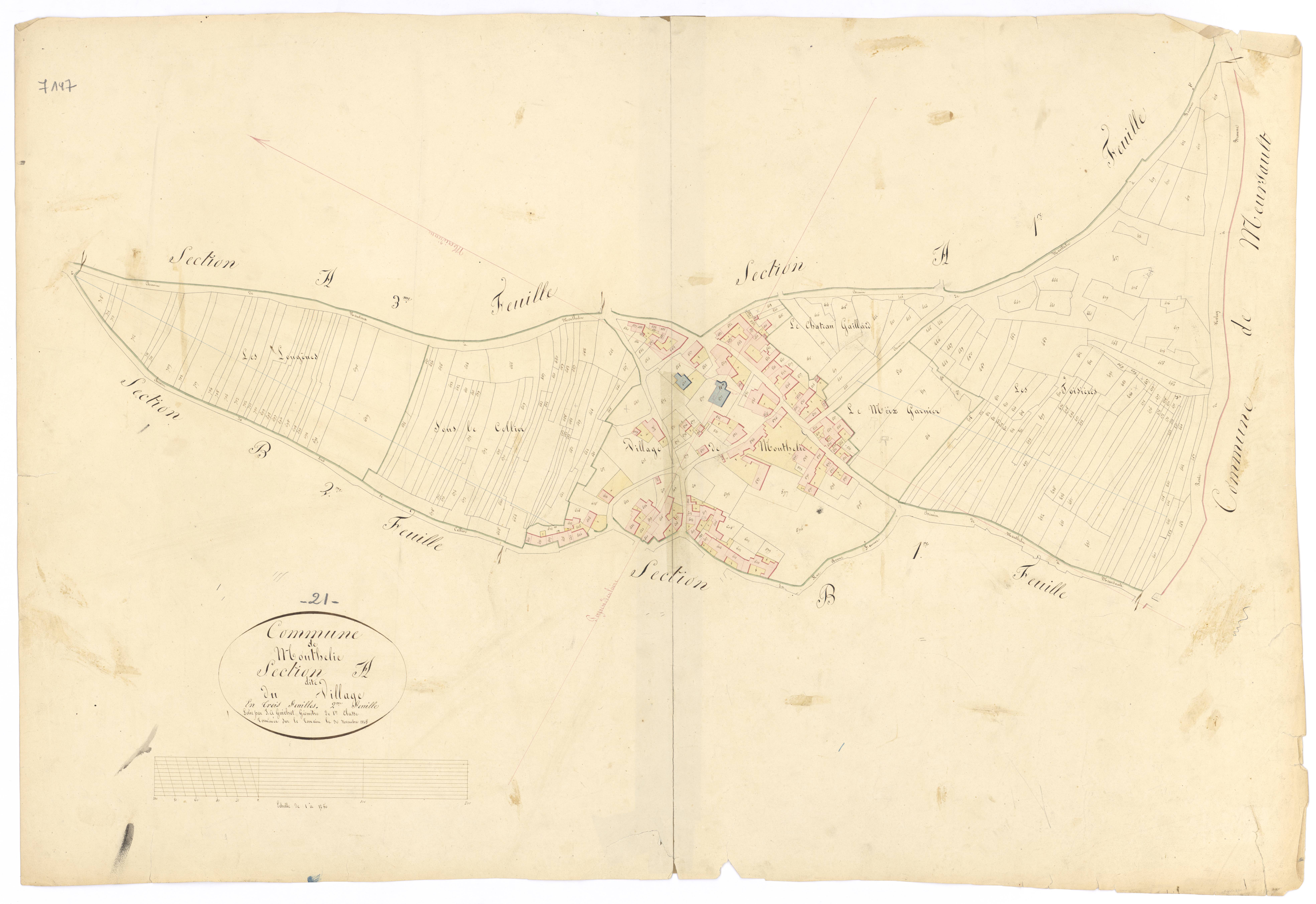 Monthelie - Section A2 - 3 P PLAN 427/3