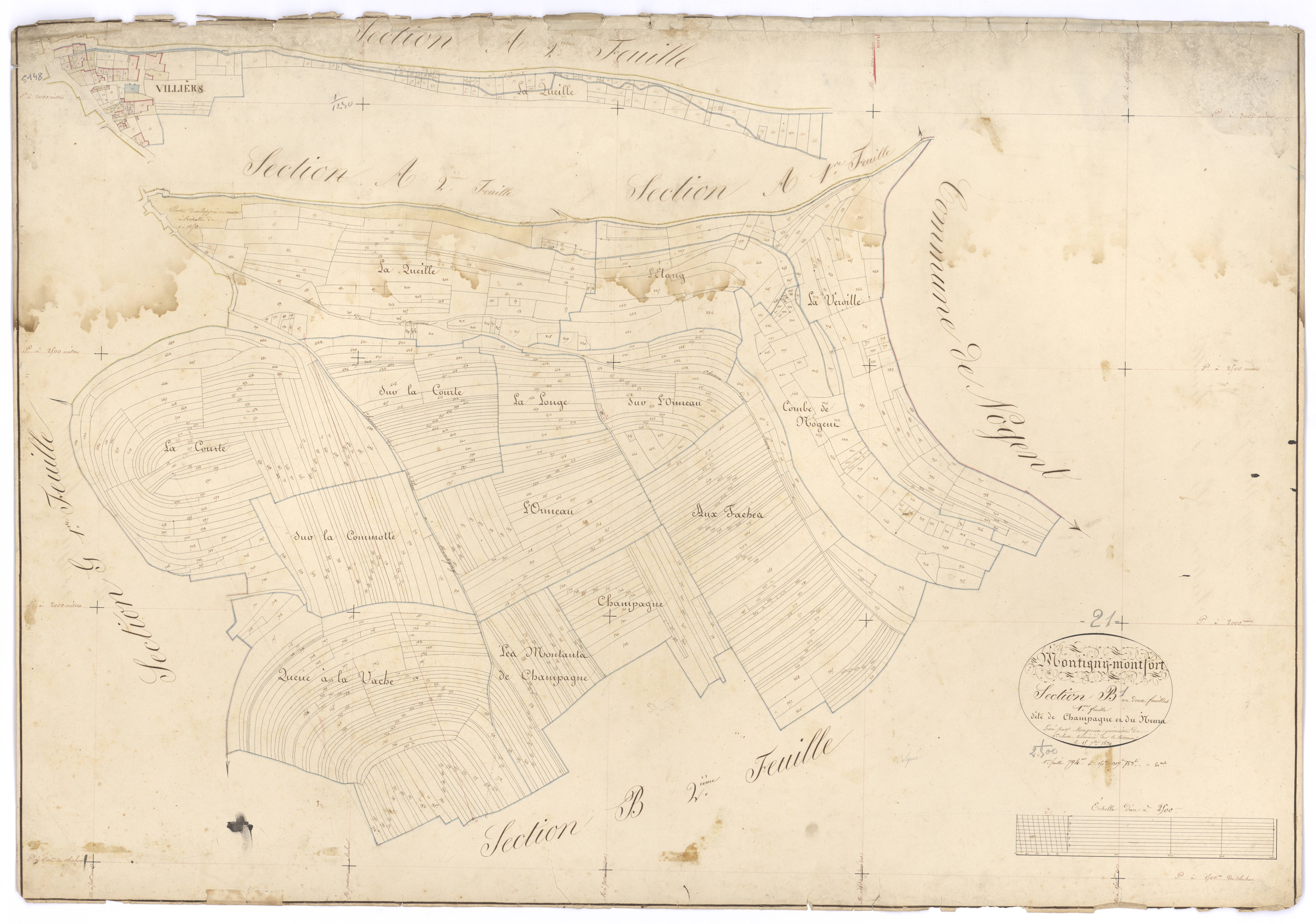 Montigny-Montfort - Section B1 - 3 P PLAN 428/4