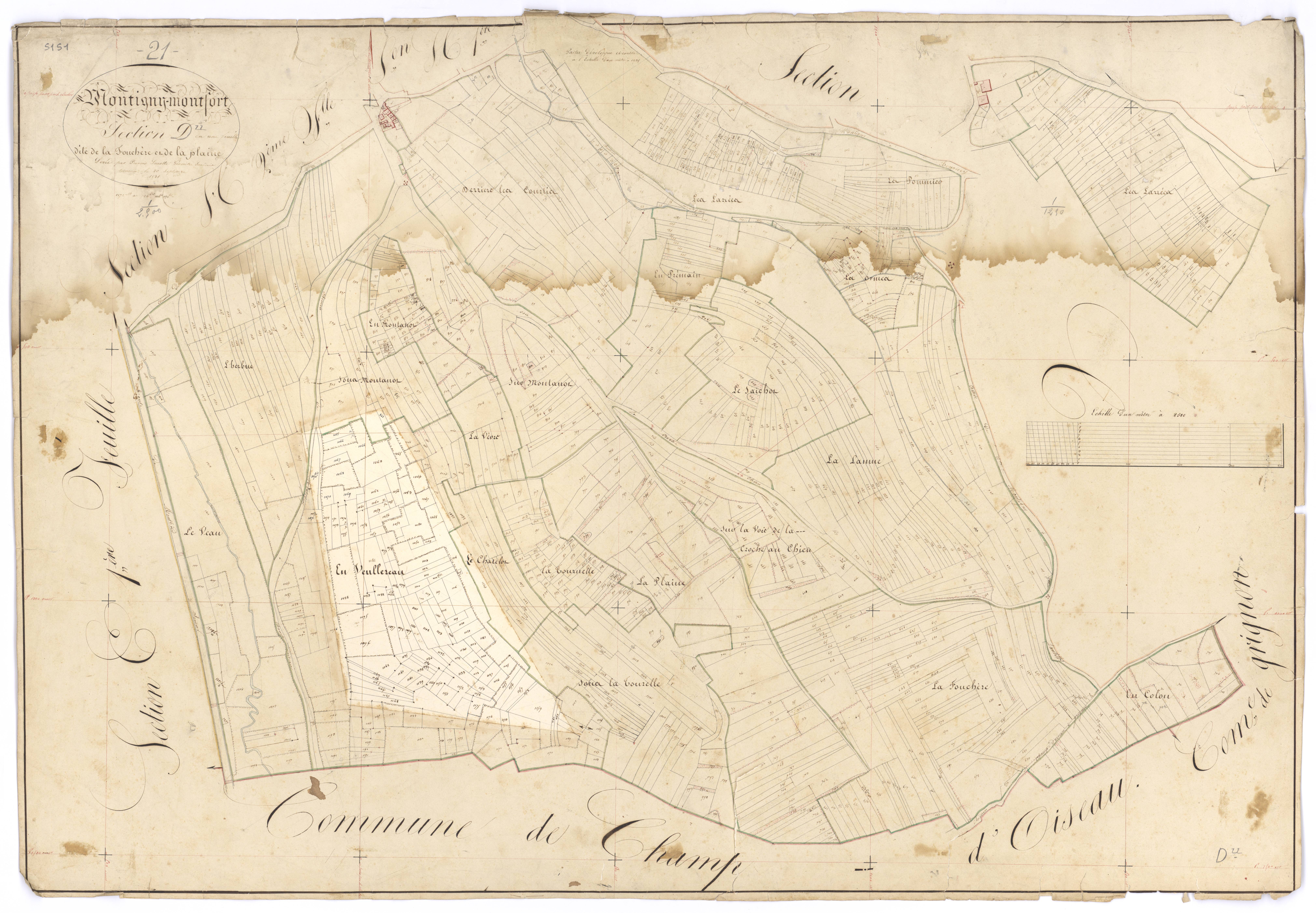 Montigny-Montfort - Section D - 3 P PLAN 428/7