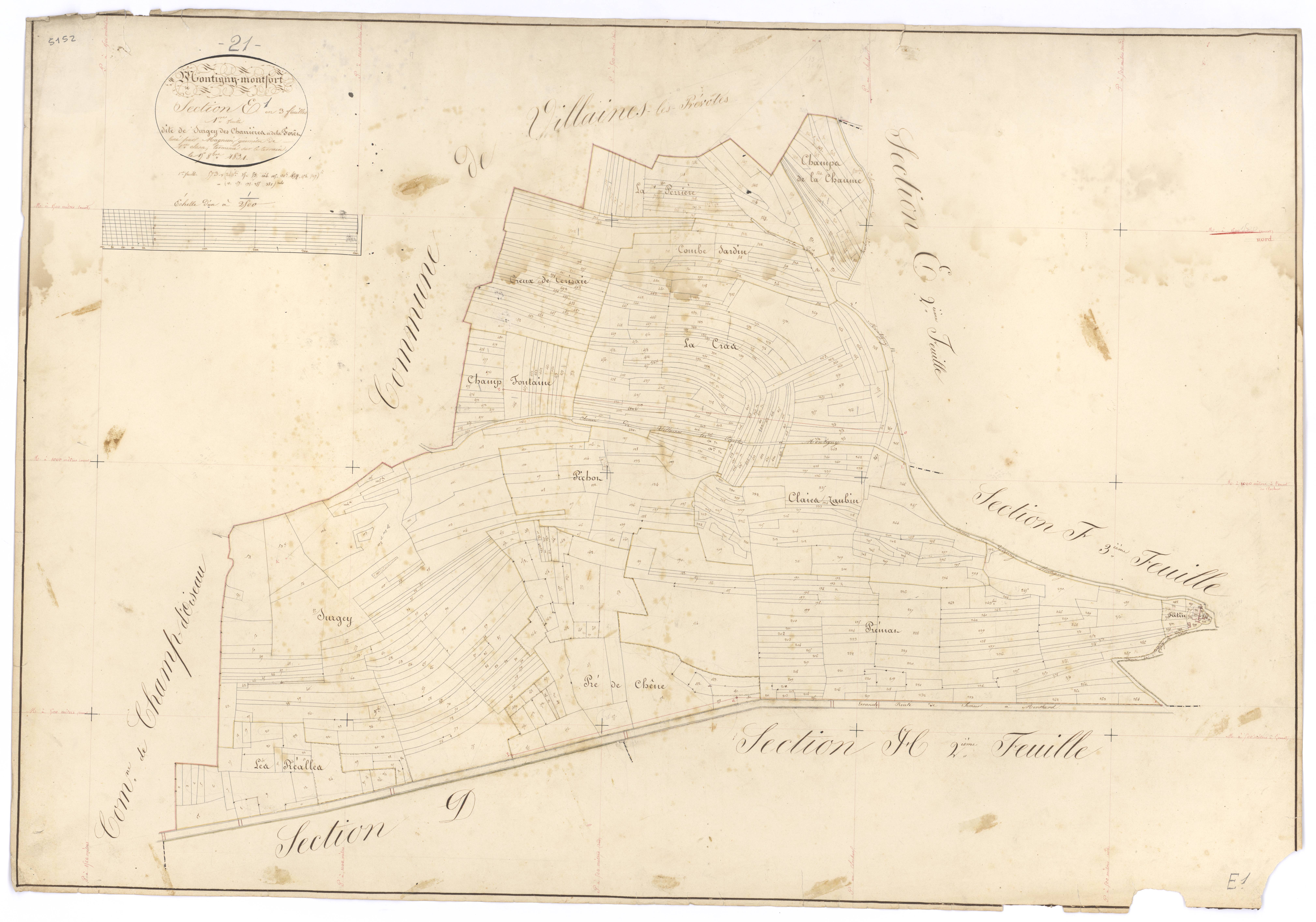 Montigny-Montfort - Section E1 - 3 P PLAN 428/8