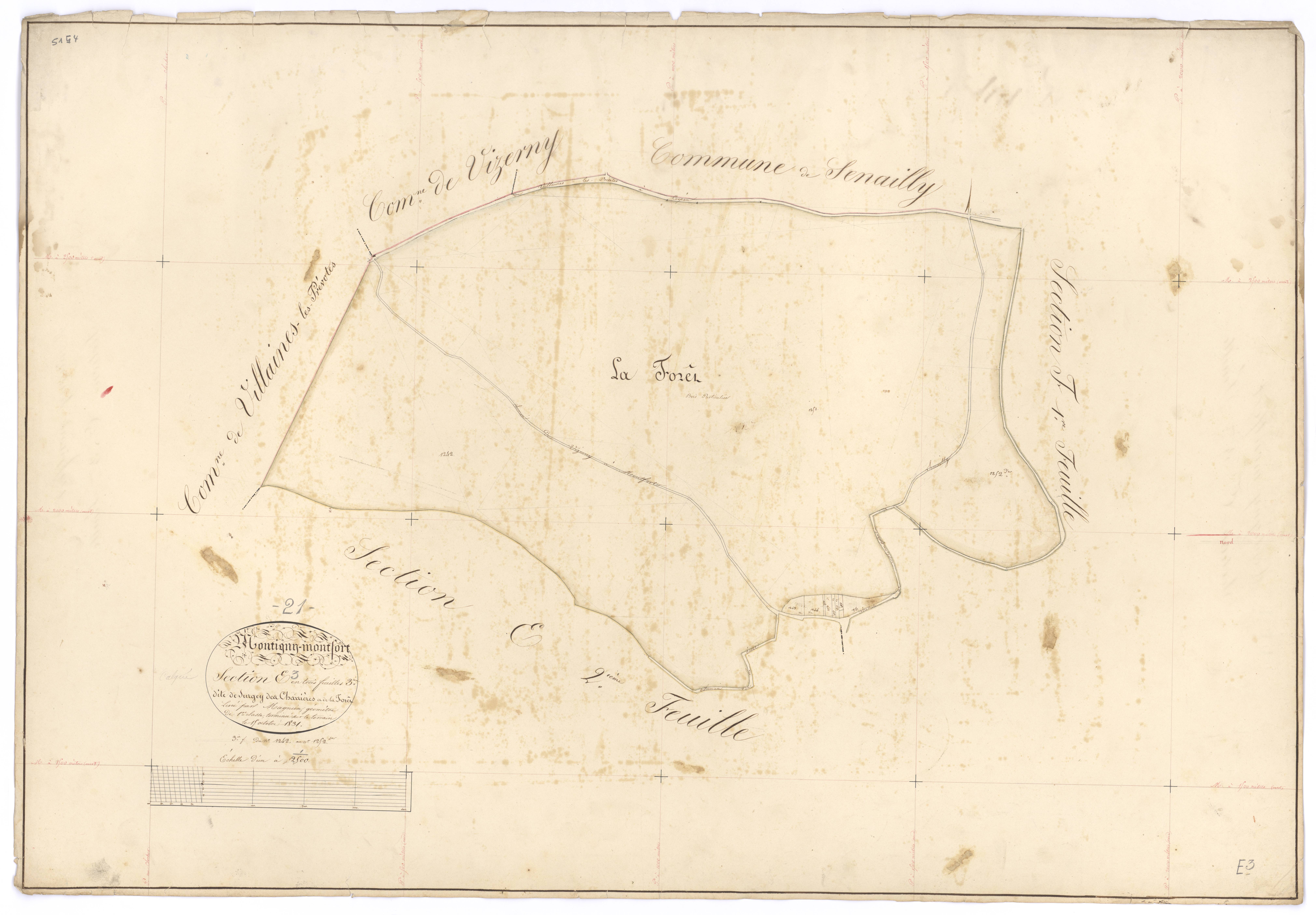 Montigny-Montfort - Section E3 - 3 P PLAN 428/10