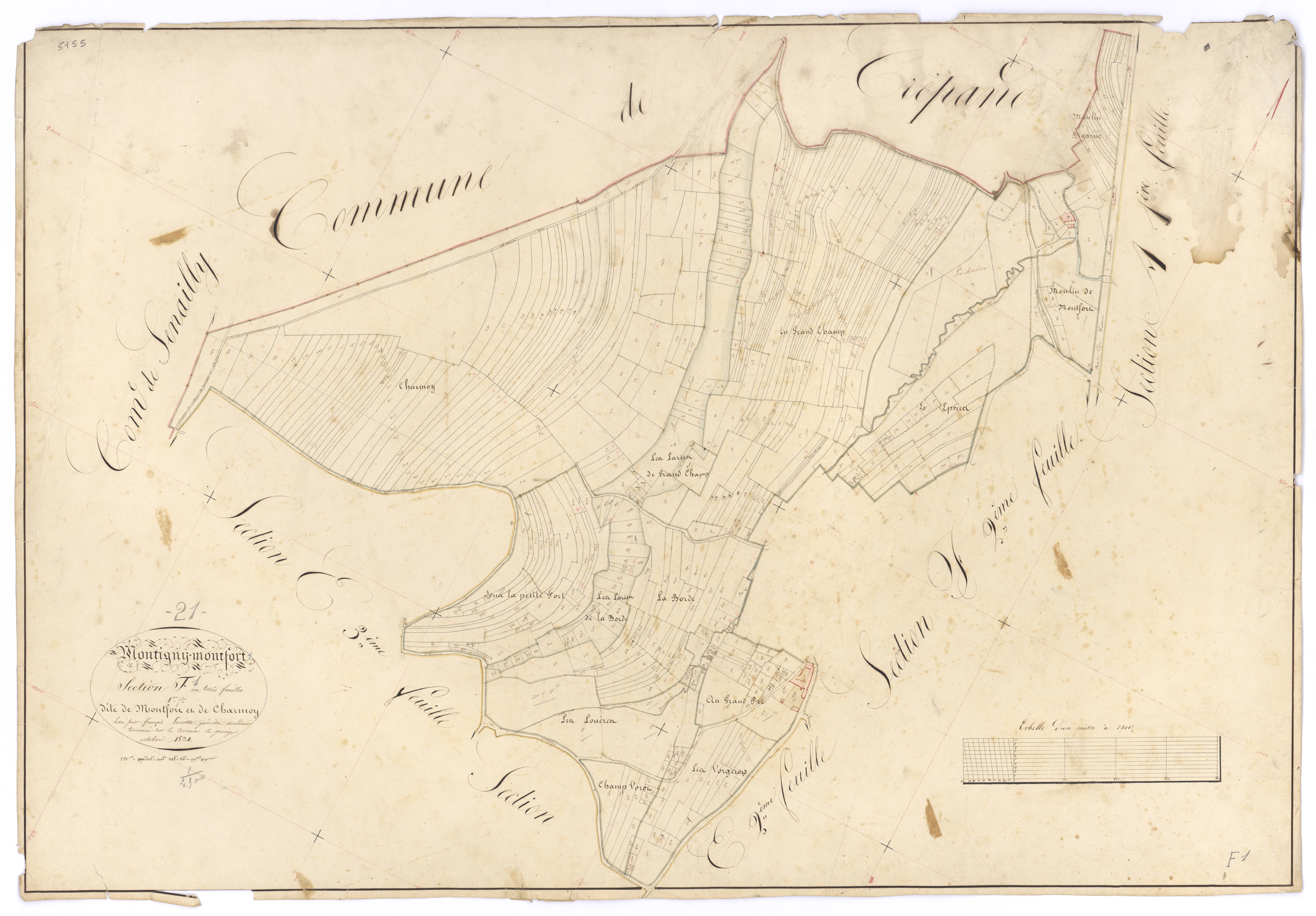 Montigny-Montfort - Section F1 - 3 P PLAN 428/11