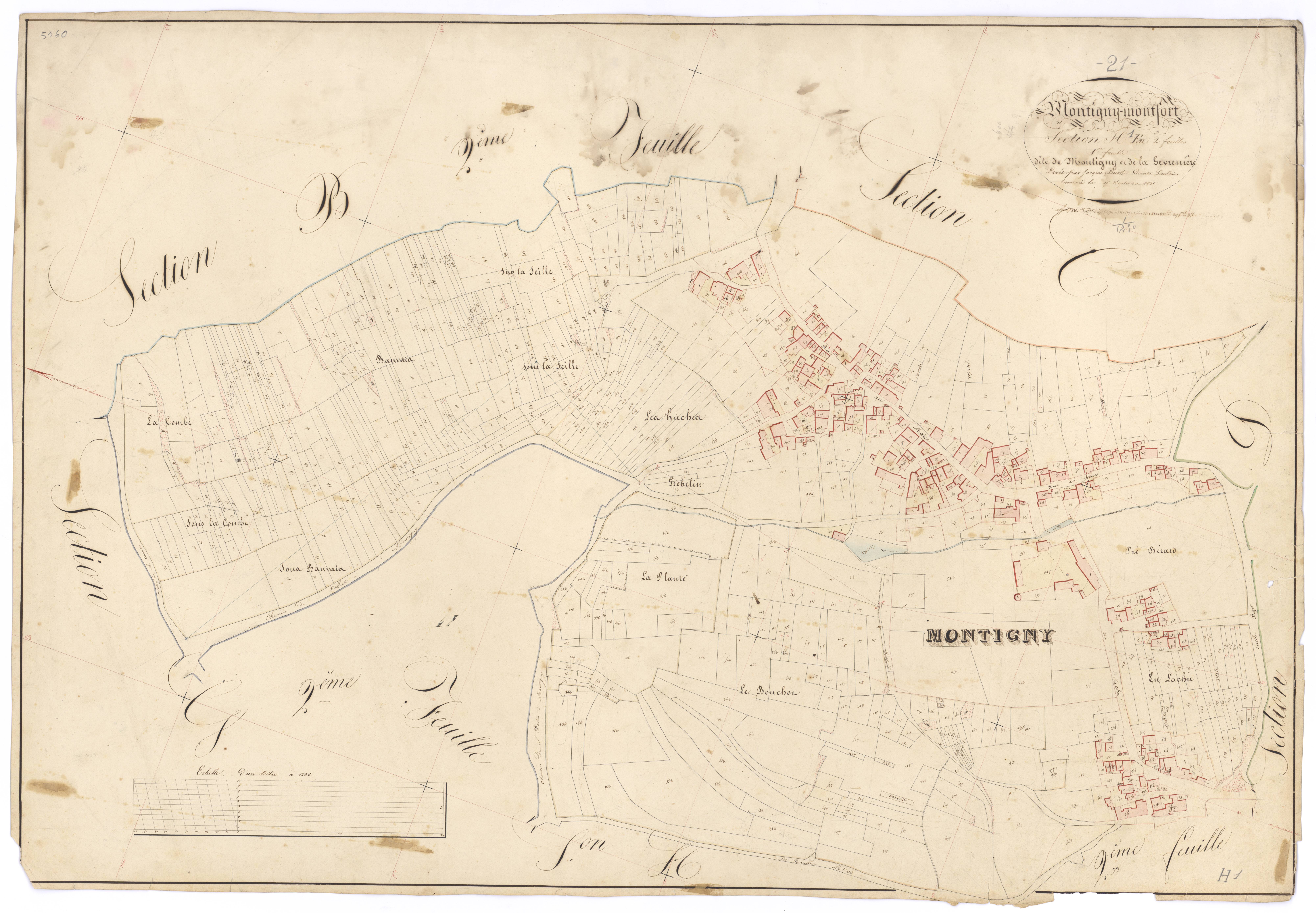 Montigny-Montfort - Section H1 - 3 P PLAN 428/16