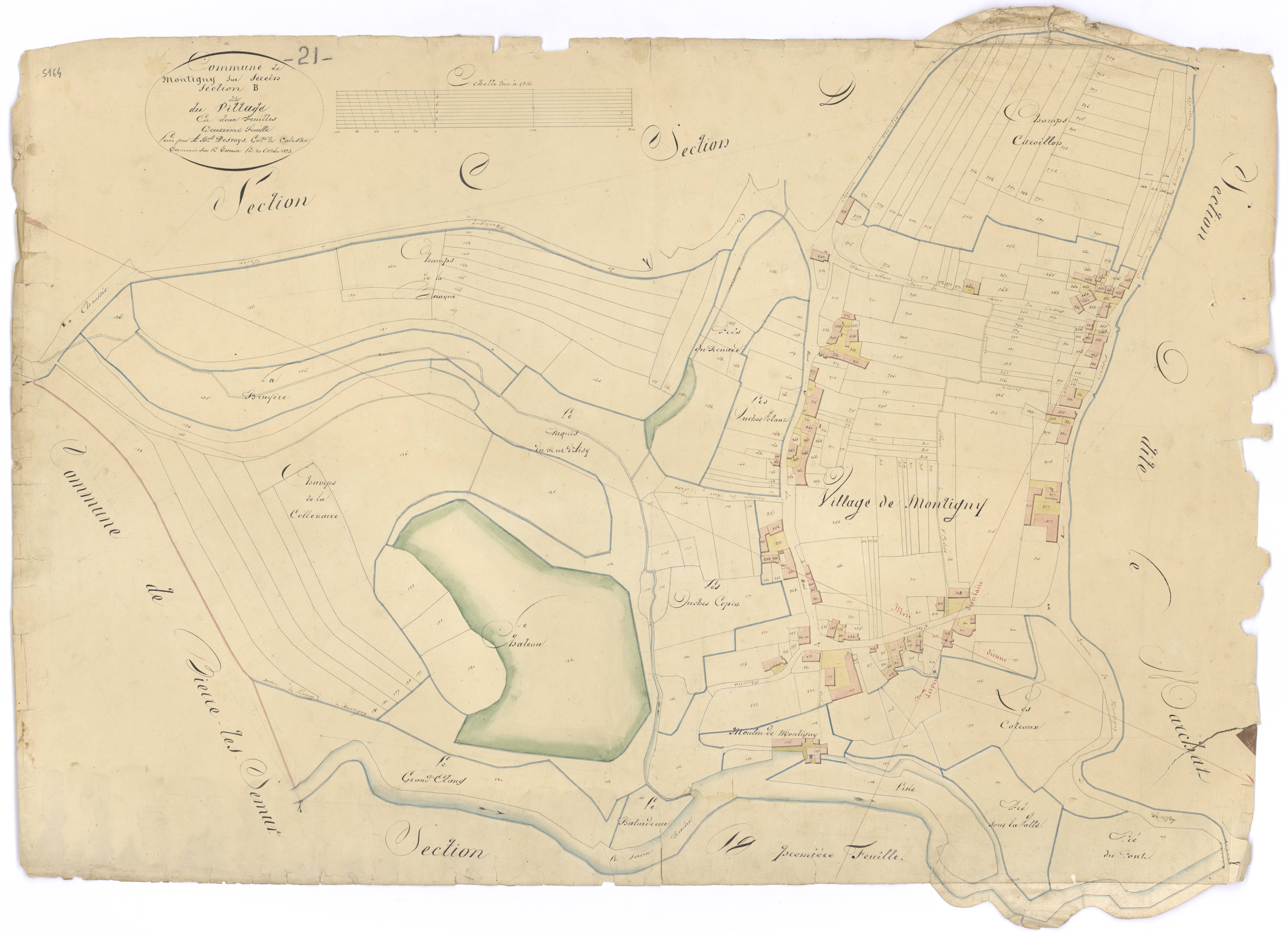 Montigny-Saint-Barthélemy - Section B1 - 3 P PLAN 429/3