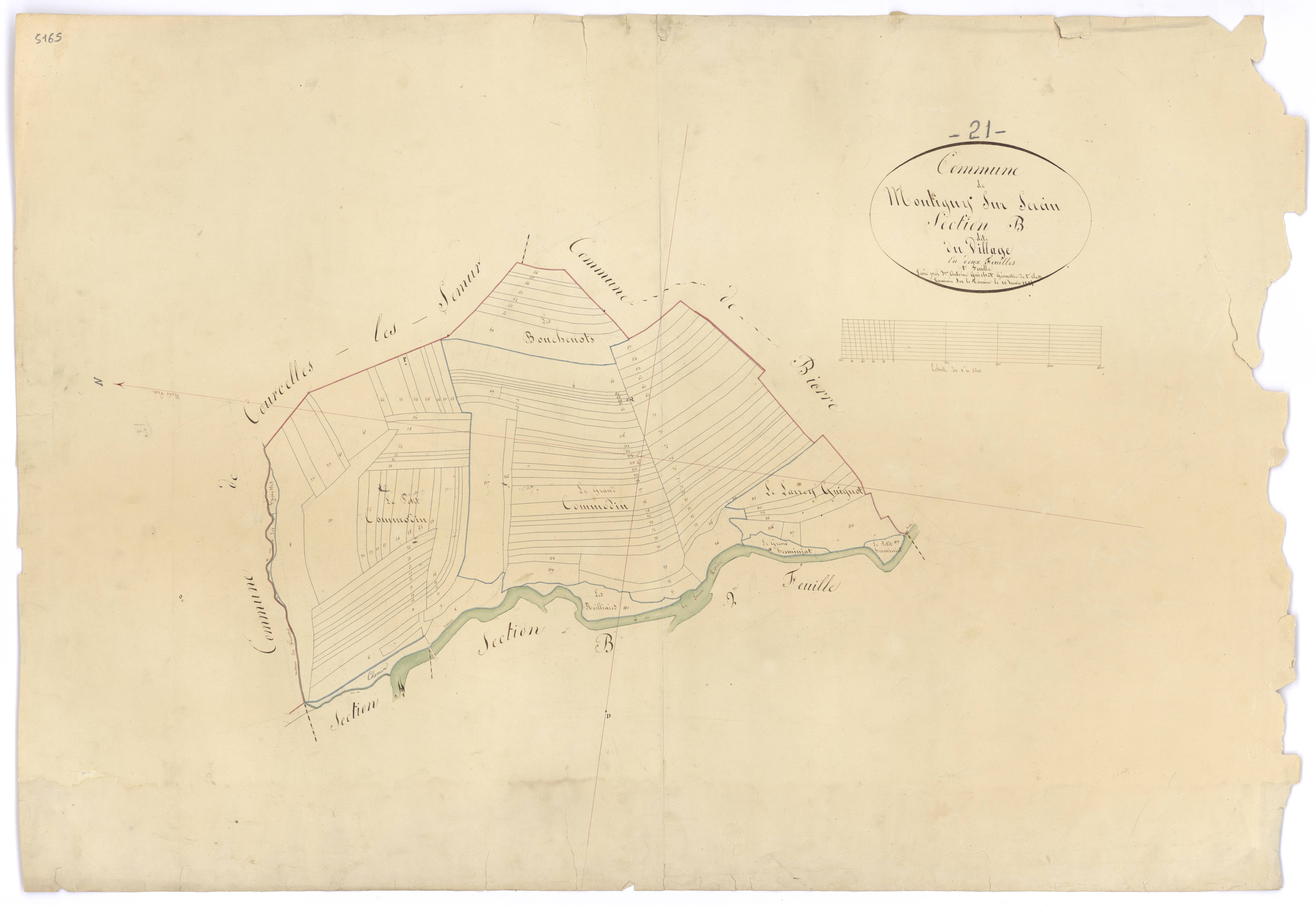 Montigny-Saint-Barthélemy - Section B2 - 3 P PLAN 429/4