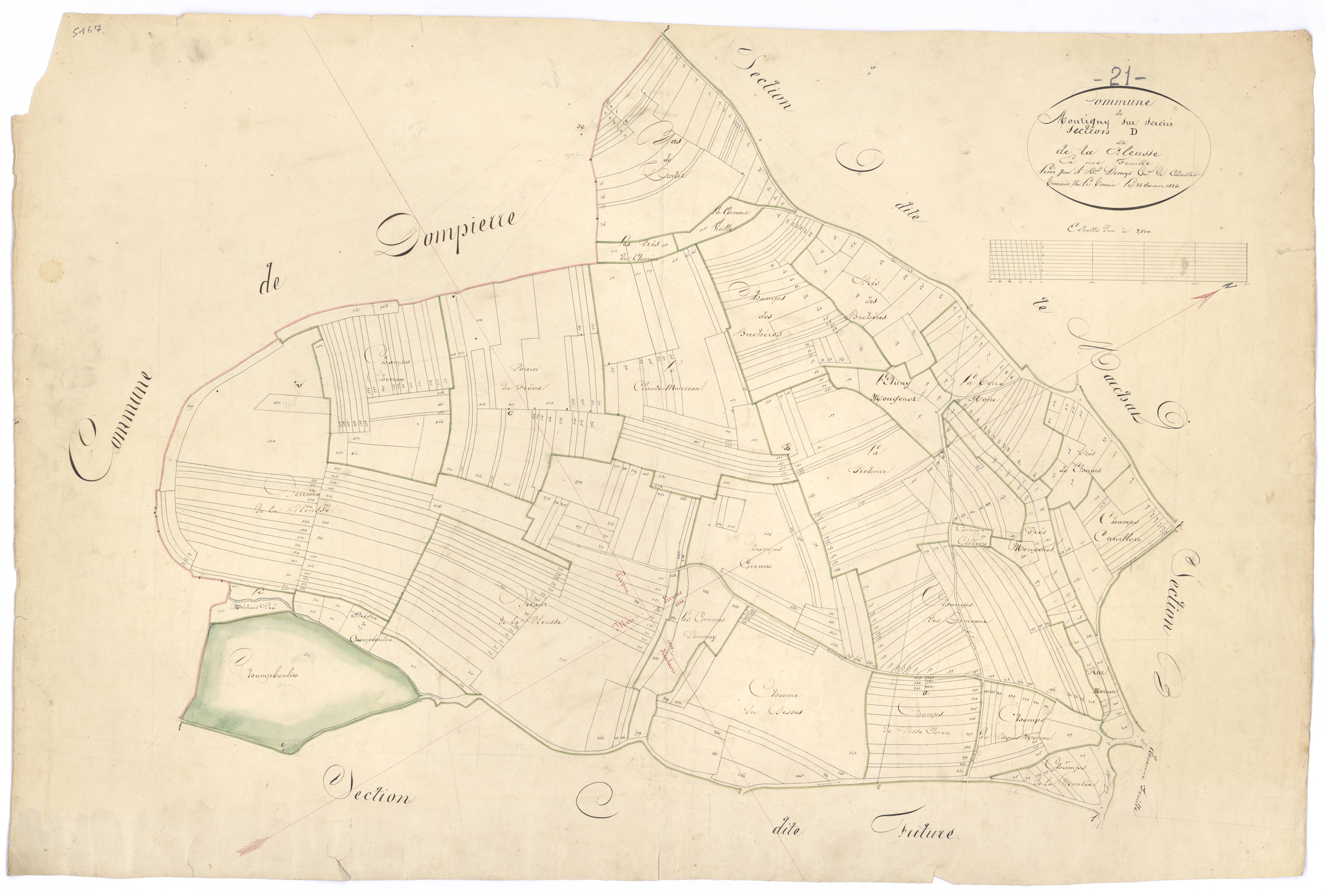 Montigny-Saint-Barthélemy - Section D - 3 P PLAN 429/6