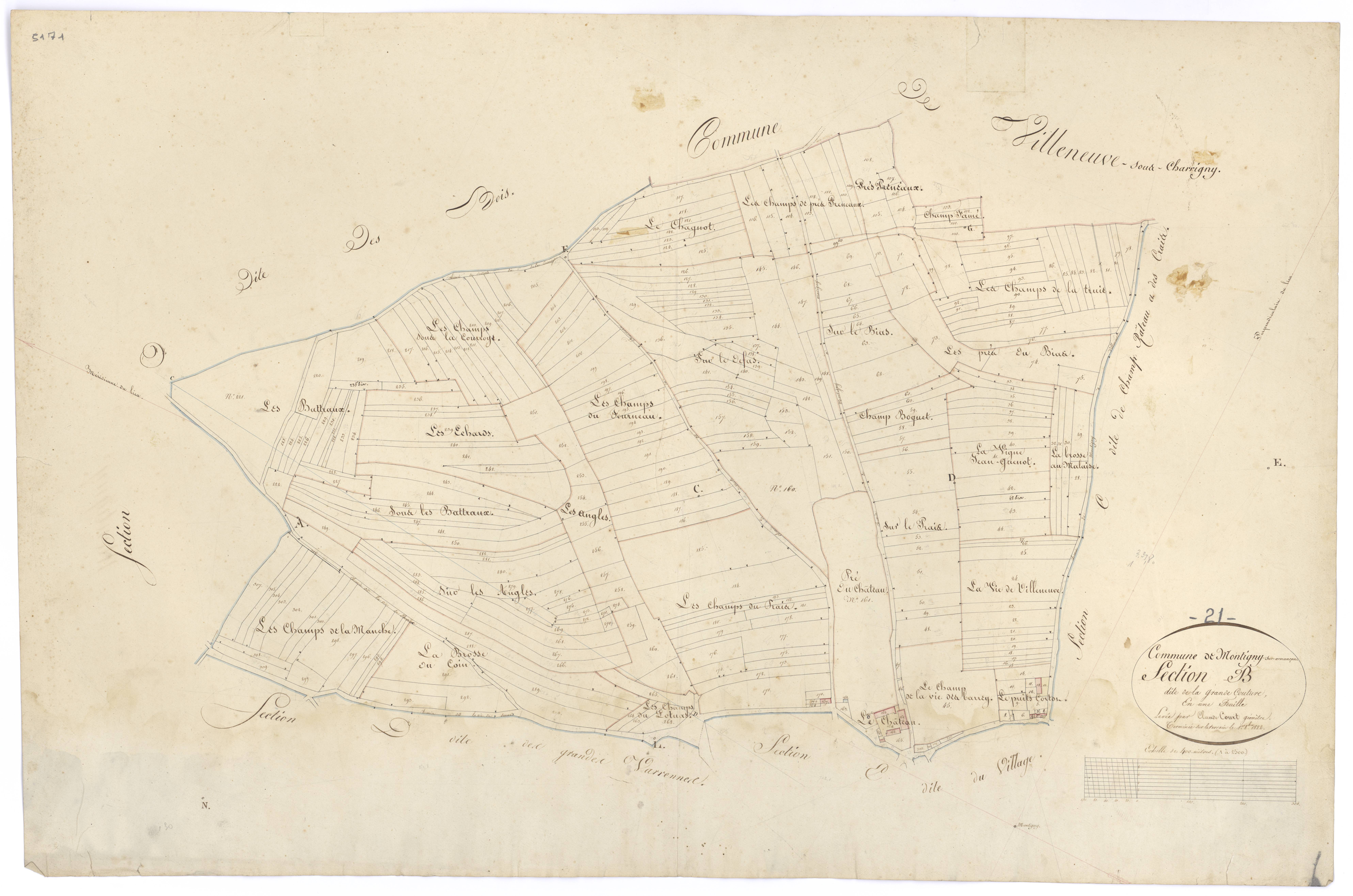 Montigny-sur-Armançon - Section B - 3 P PLAN 430/4