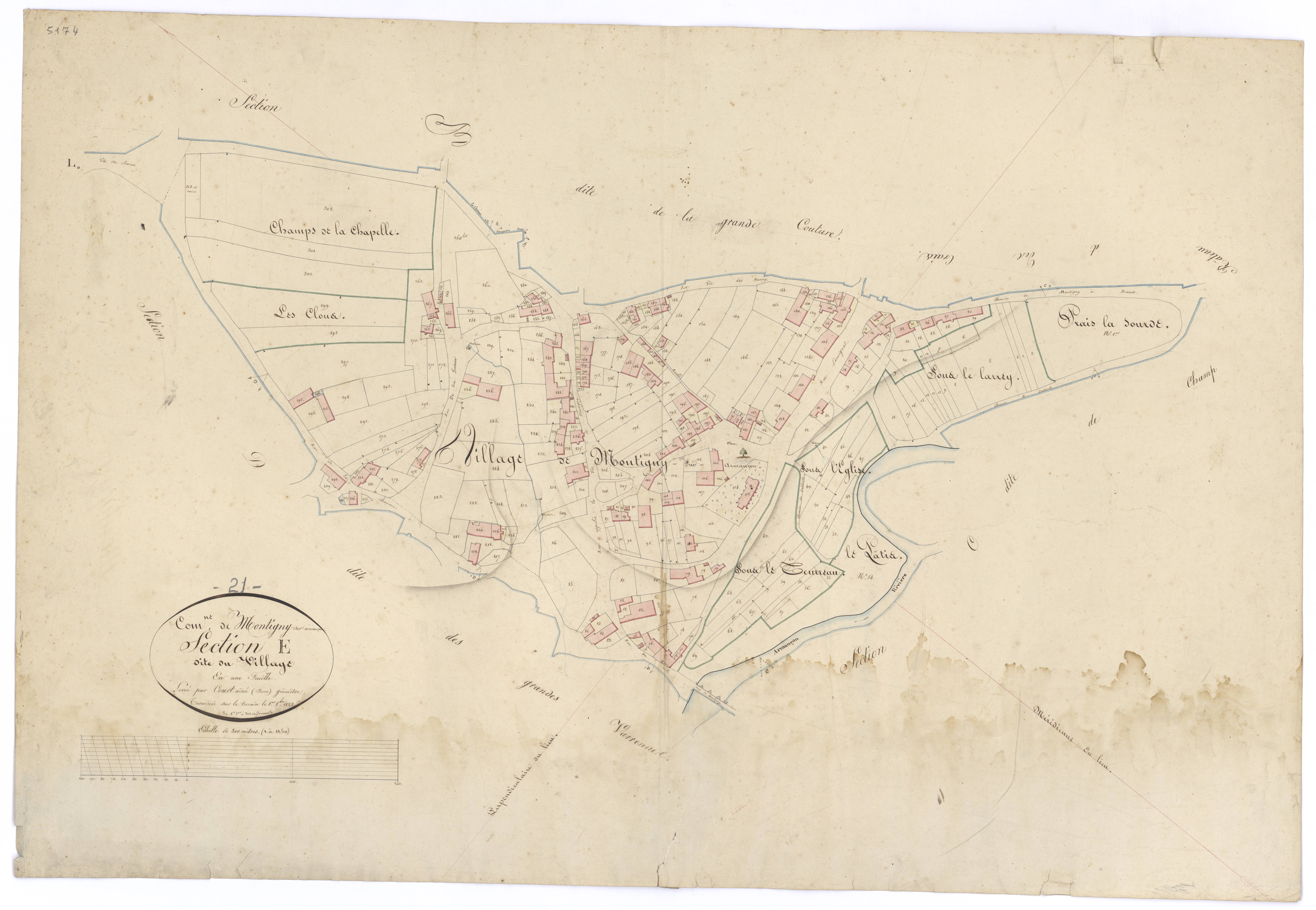 Montigny-sur-Armançon - Section E - 3 P PLAN 430/7