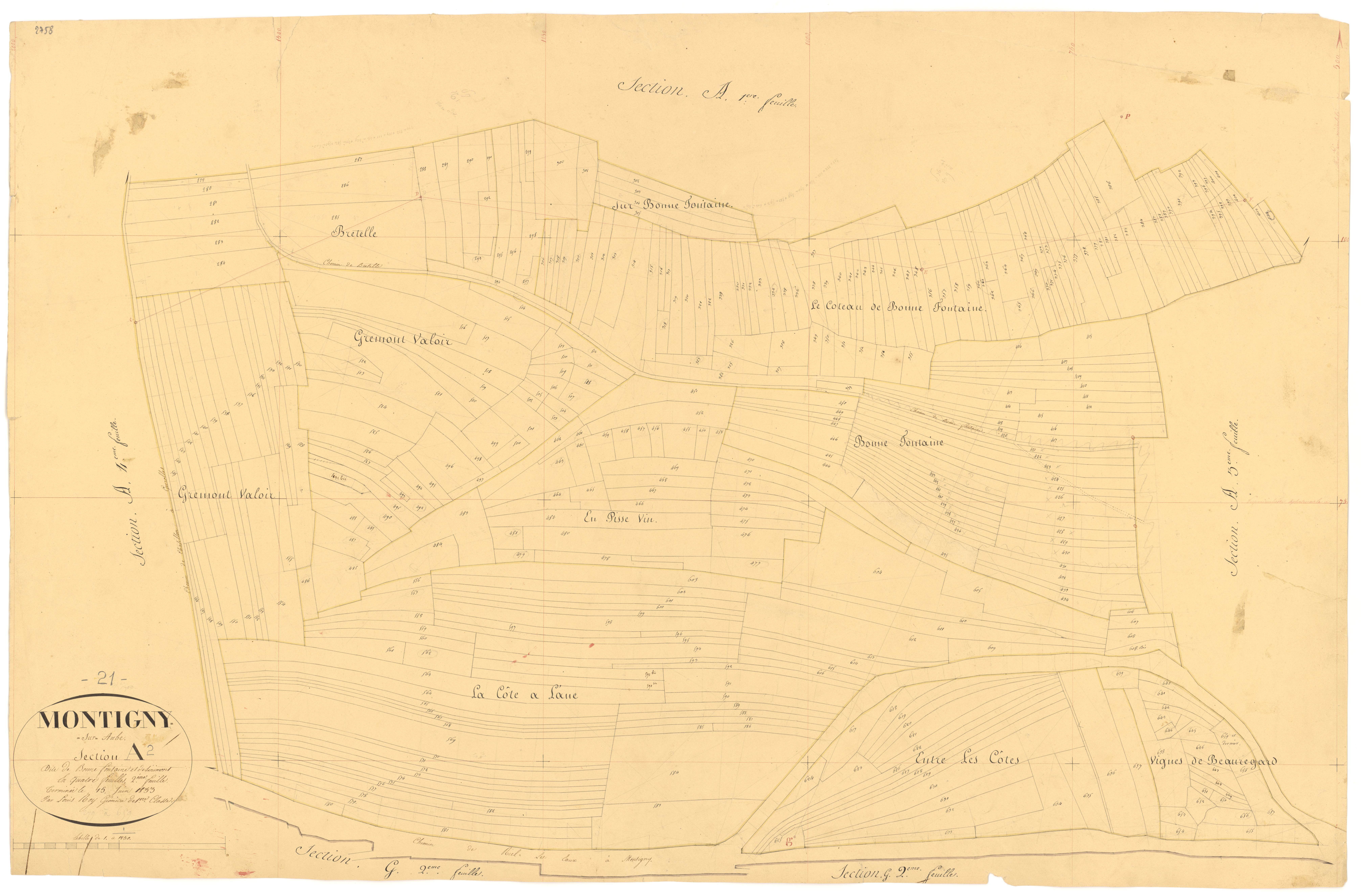 Montigny-sur-Aube - Section A2 - 3 P PLAN 431/3