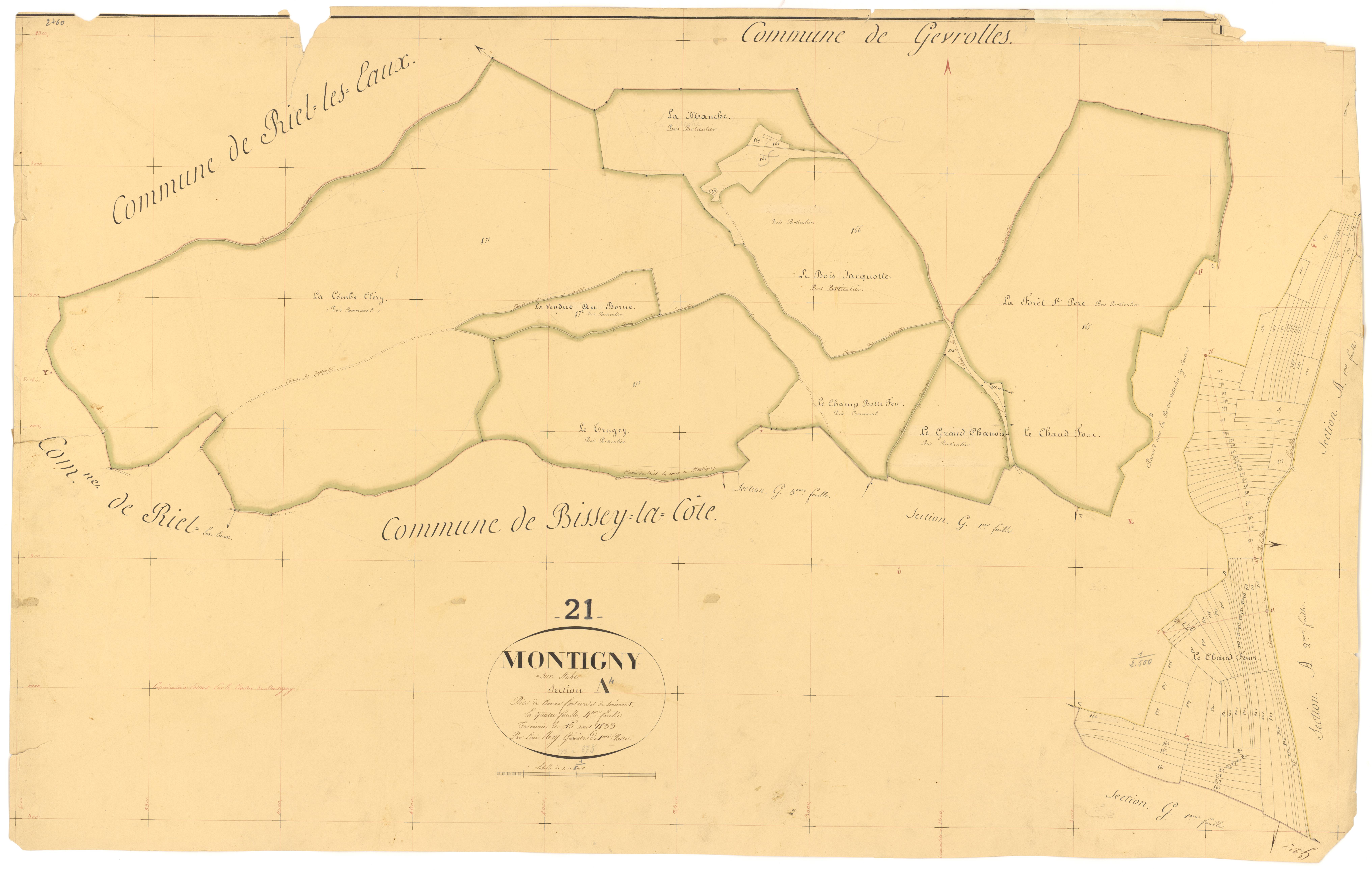 Montigny-sur-Aube - Section A4 - 3 P PLAN 431/5