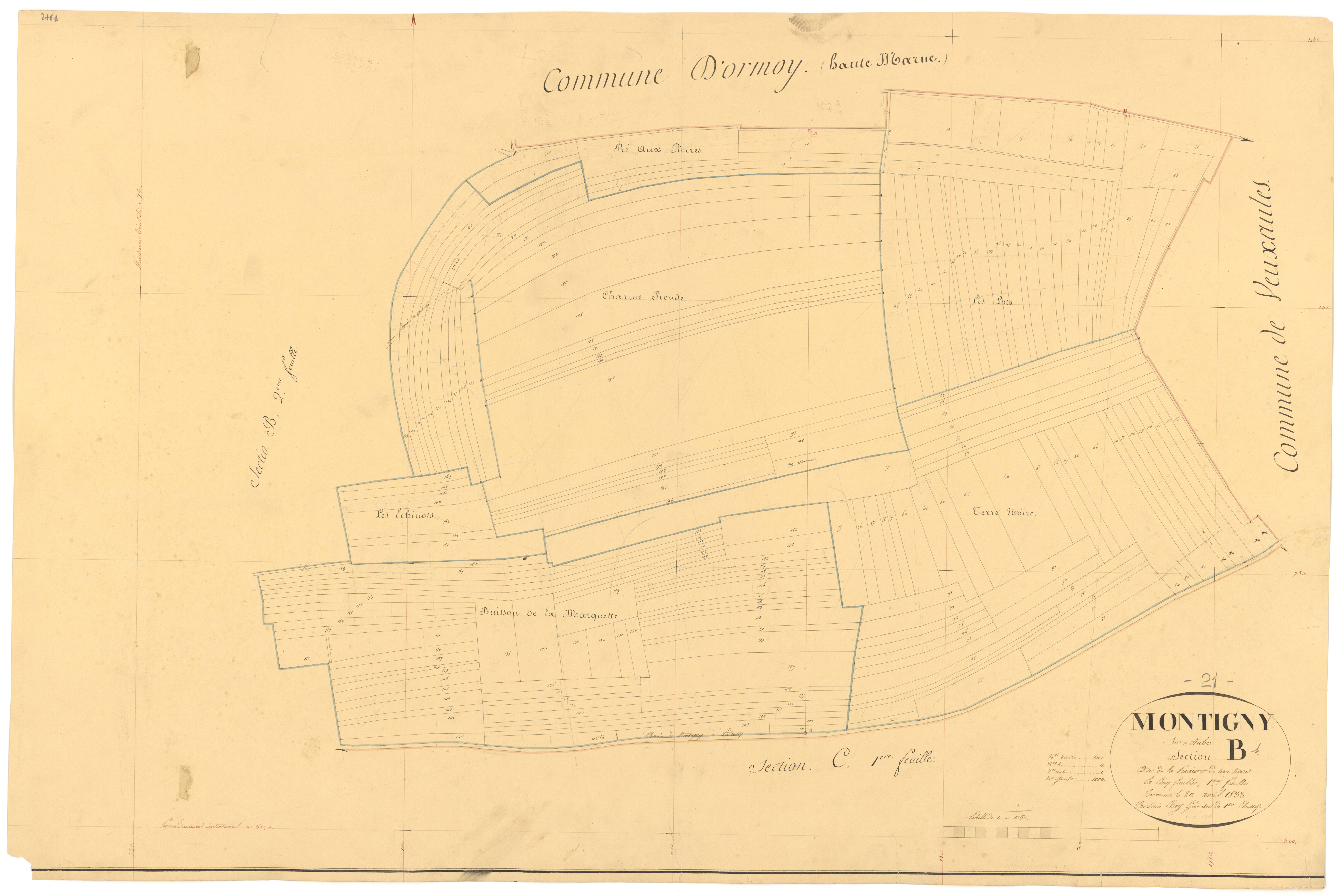Montigny-sur-Aube - Section B1 - 3 P PLAN 431/6