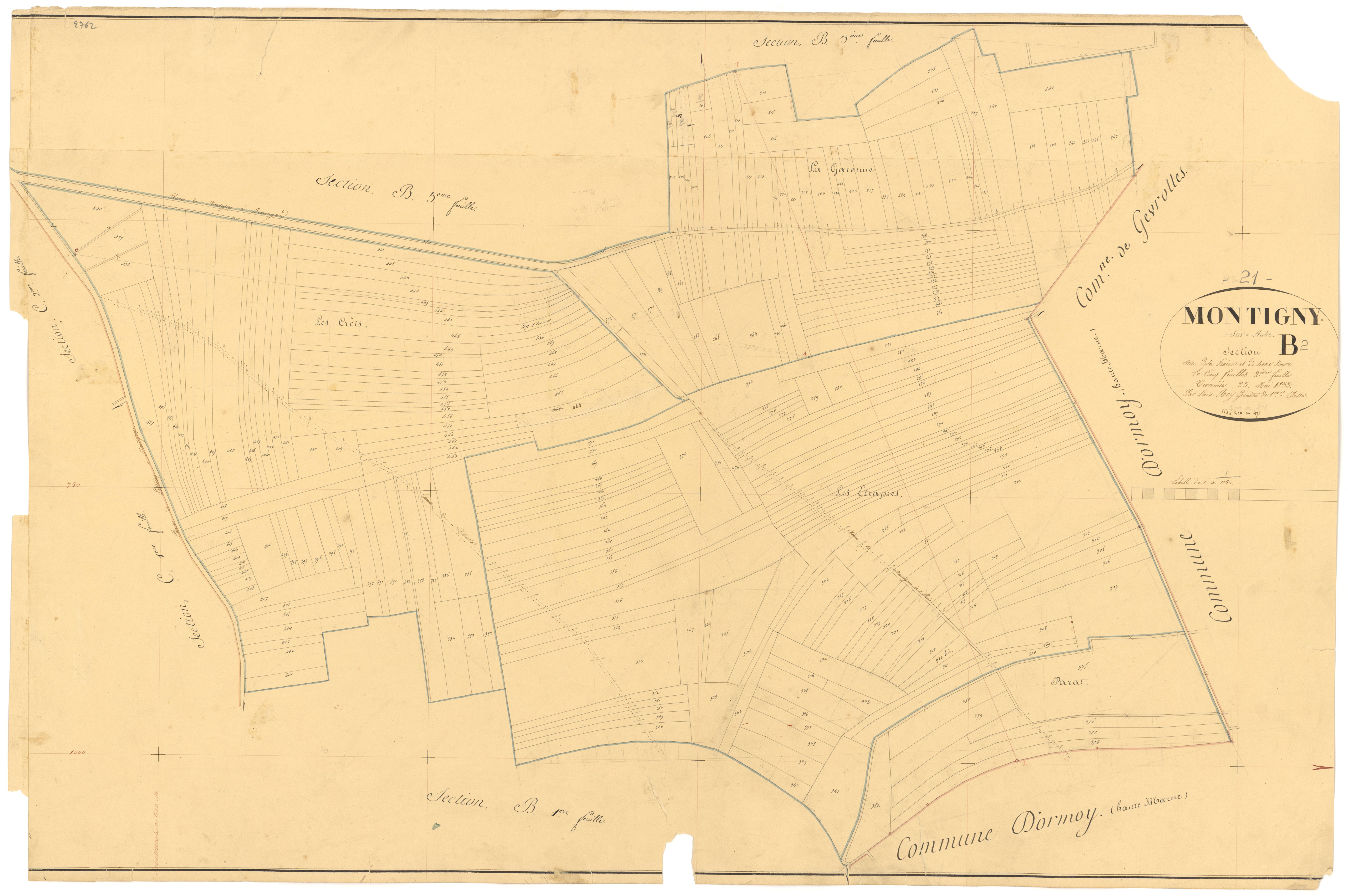 Montigny-sur-Aube - Section B2 - 3 P PLAN 431/7