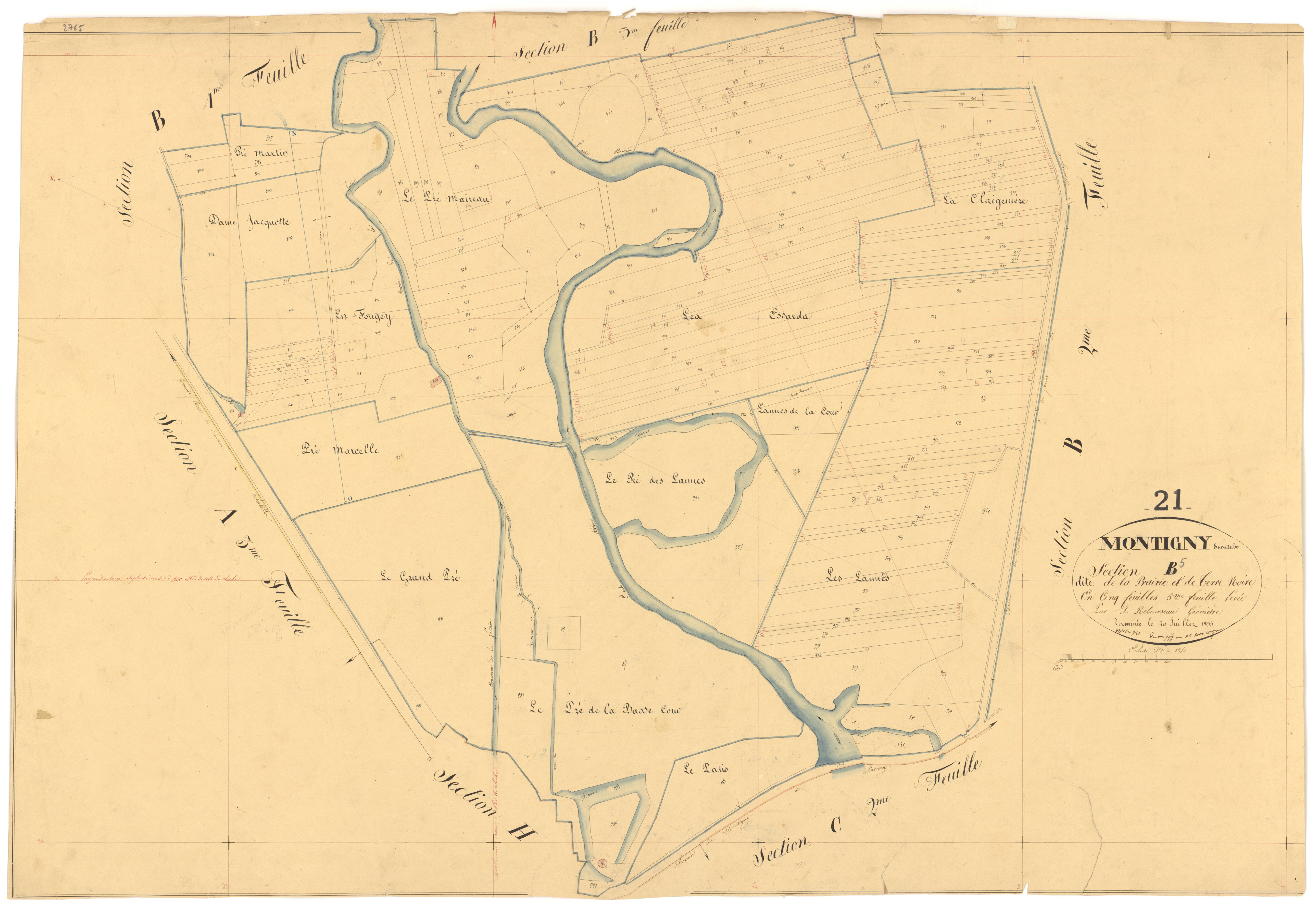 Montigny-sur-Aube - Section B5 - 3 P PLAN 431/10