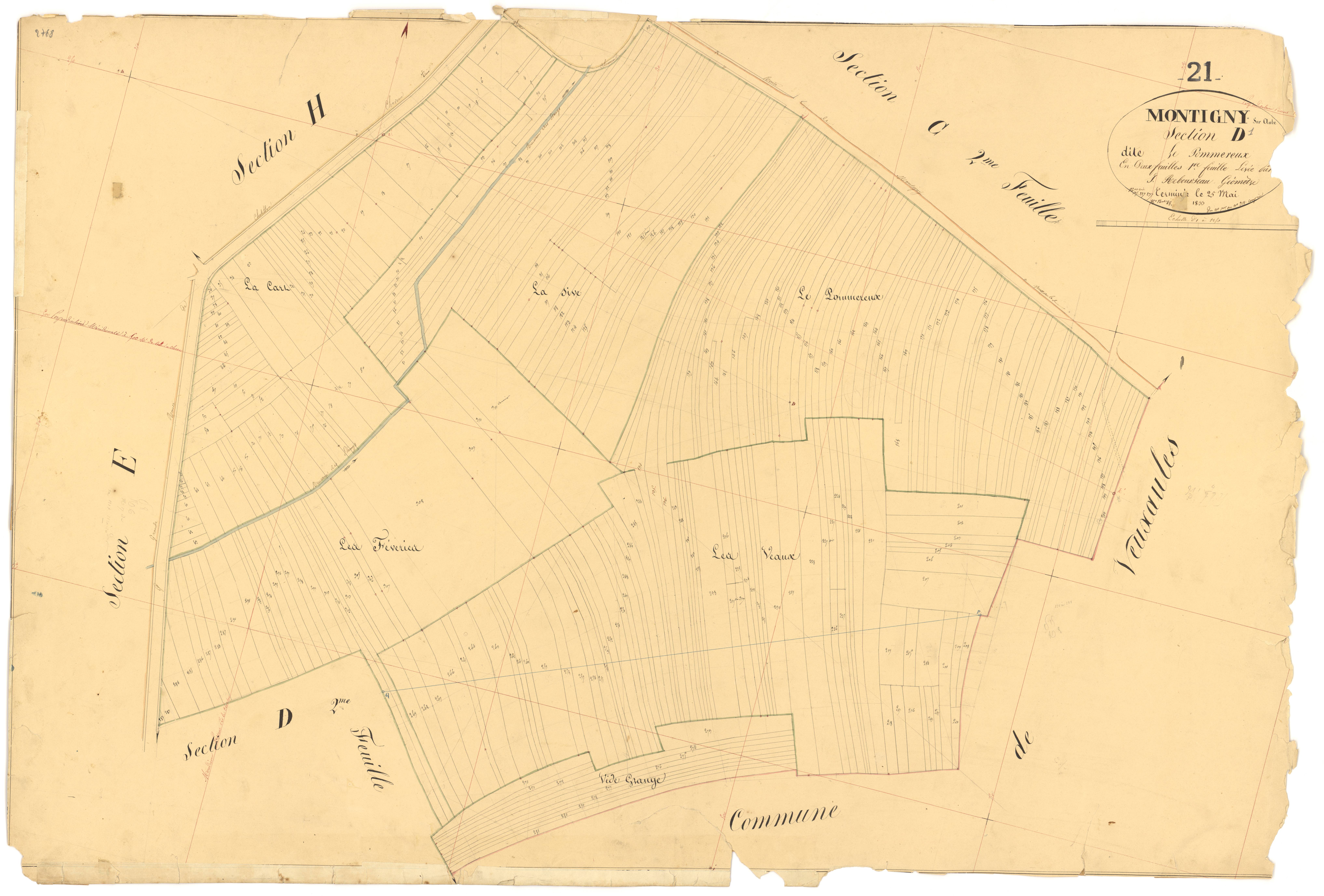 Montigny-sur-Aube - Section D1 - 3 P PLAN 431/13