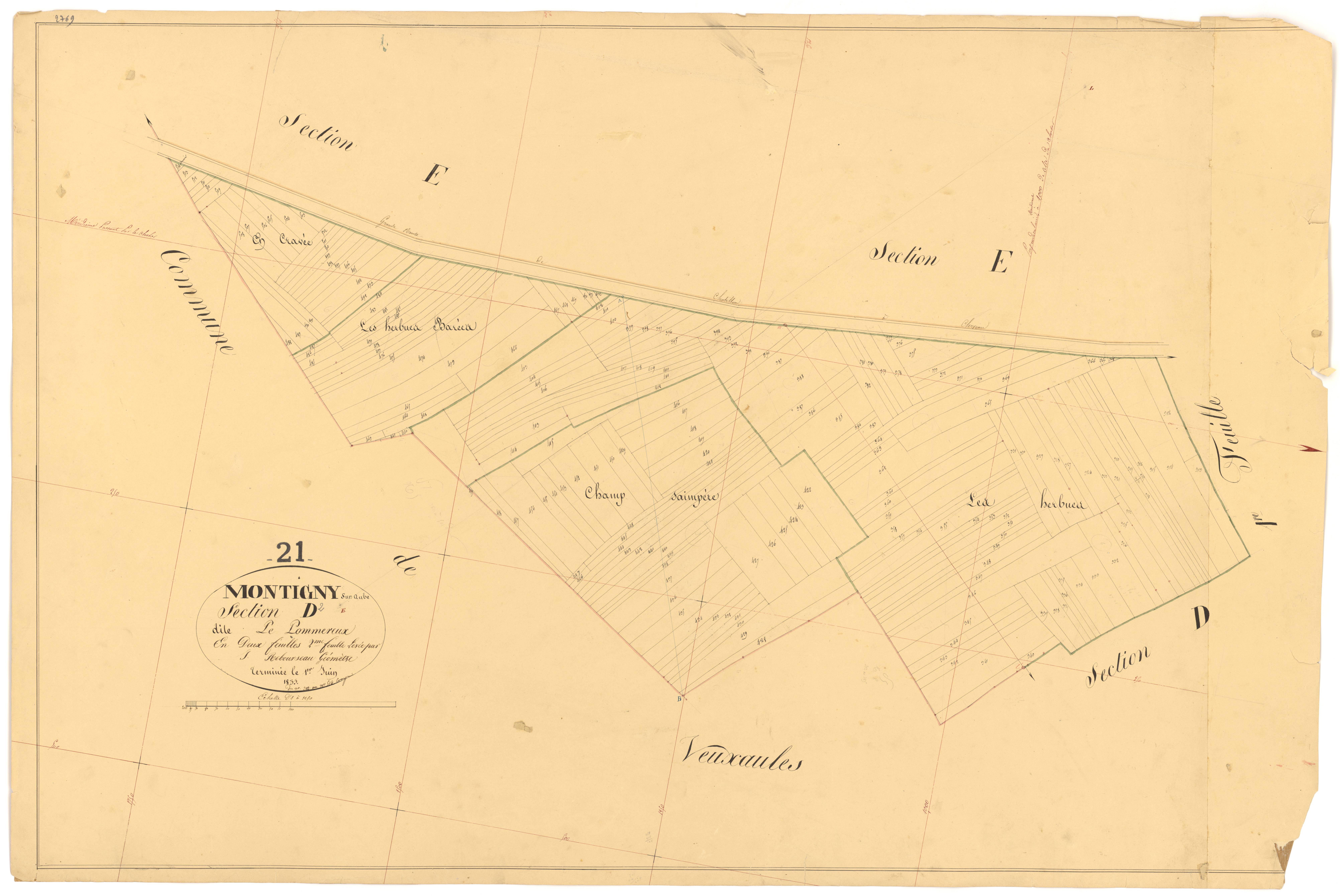 Montigny-sur-Aube - Section D2 - 3 P PLAN 431/14