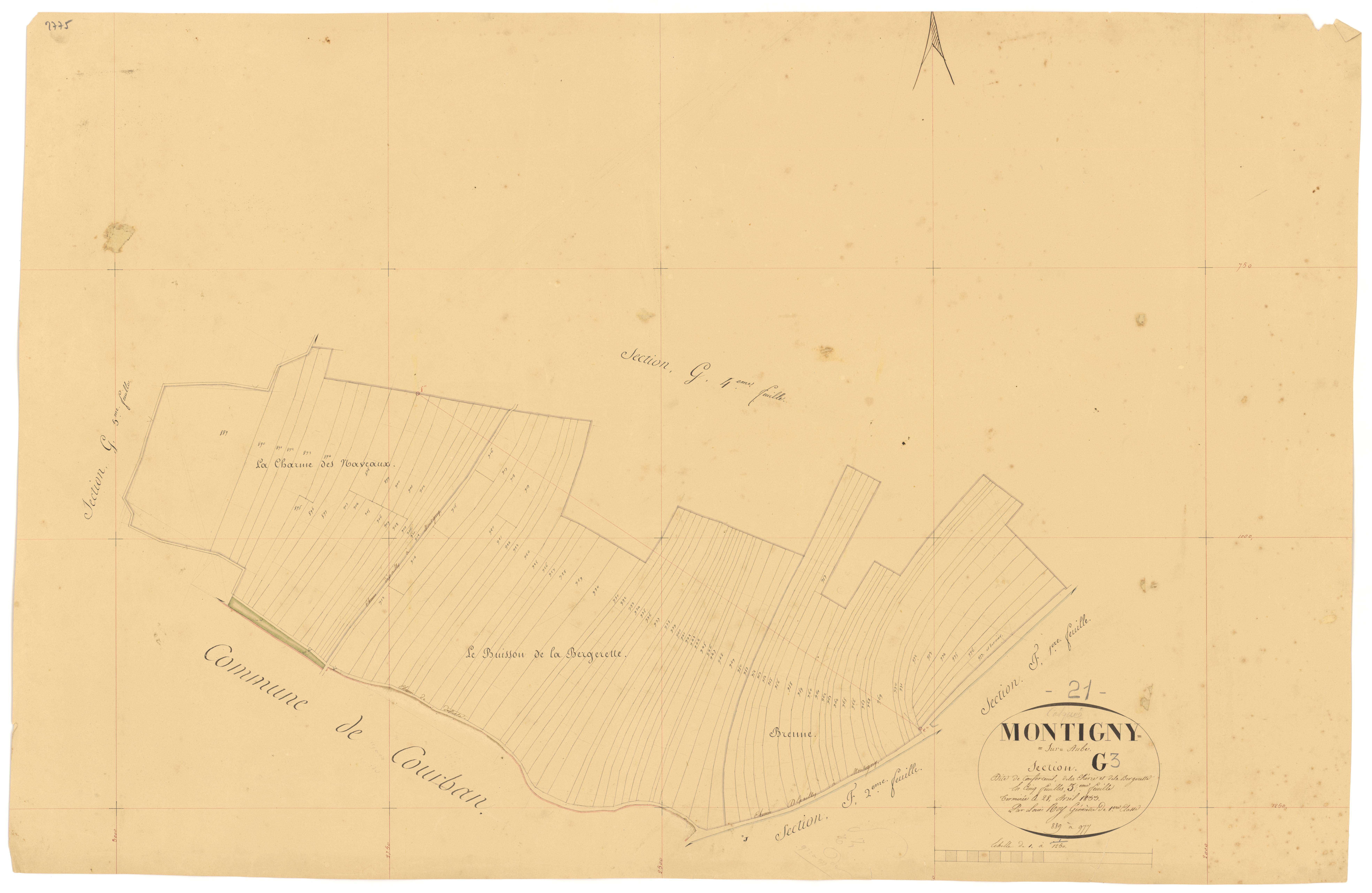 Montigny-sur-Aube - Section G3 - 3 P PLAN 431/20