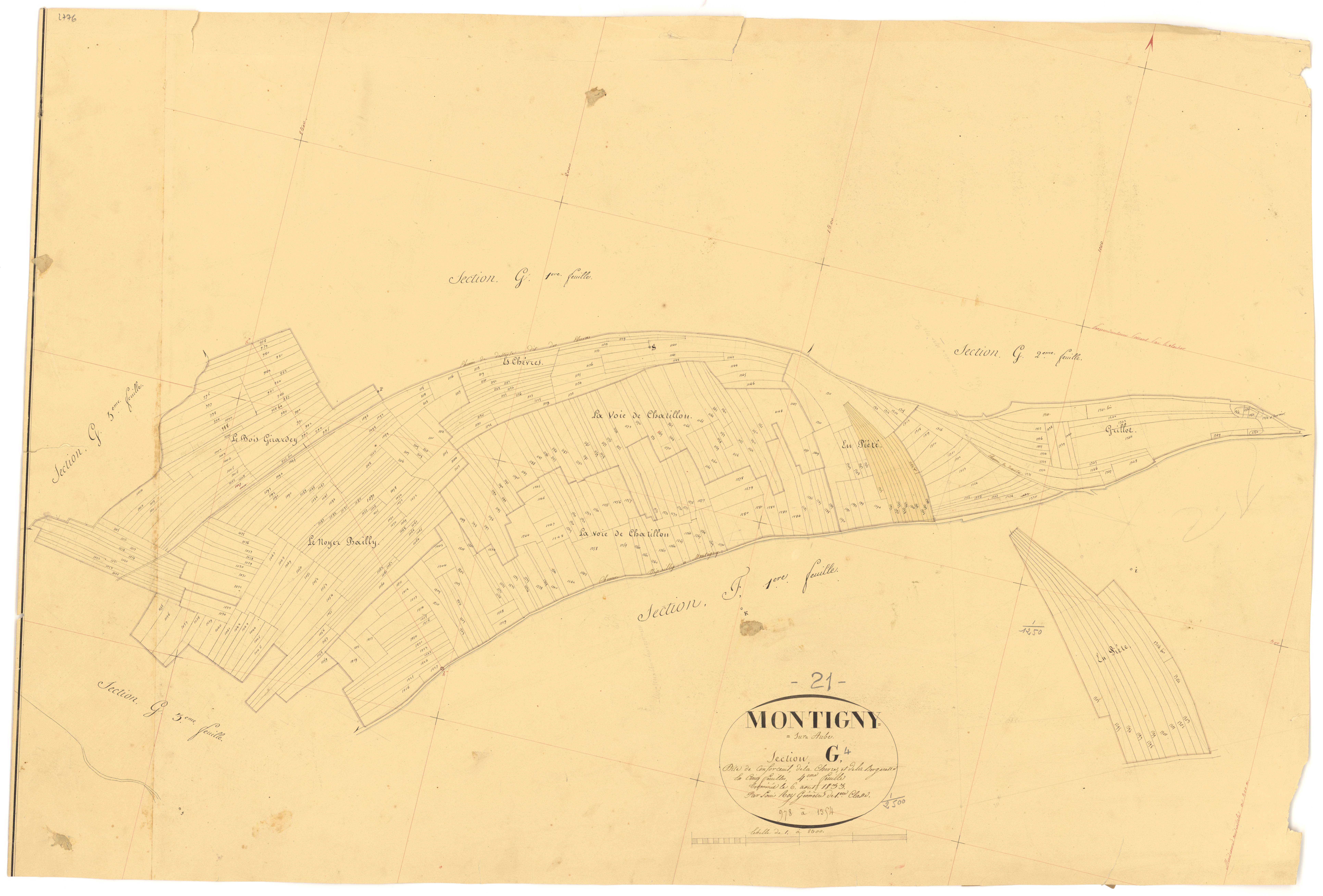 Montigny-sur-Aube - Section G4 - 3 P PLAN 431/21