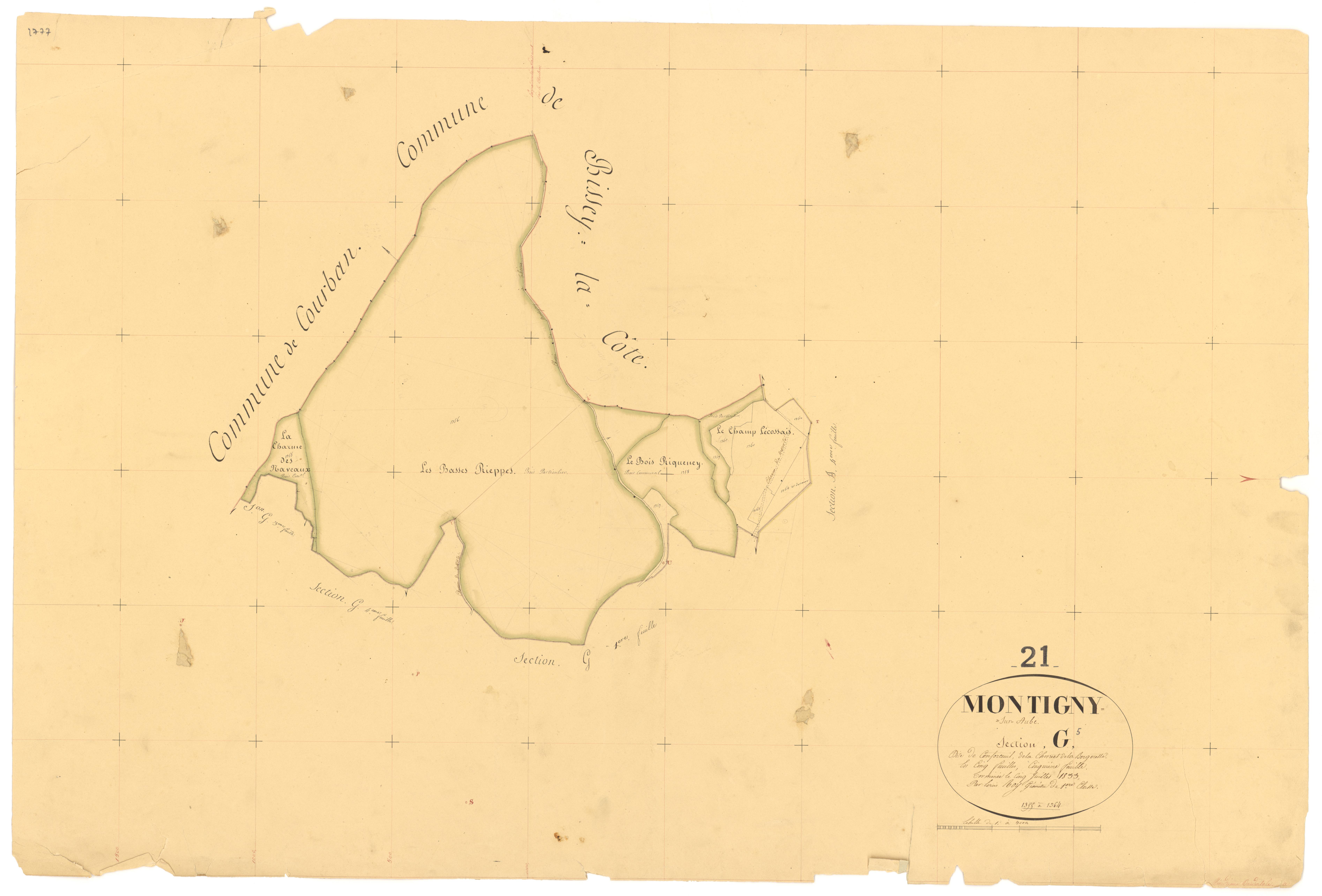 Montigny-sur-Aube - Section G5 - 3 P PLAN 431/22