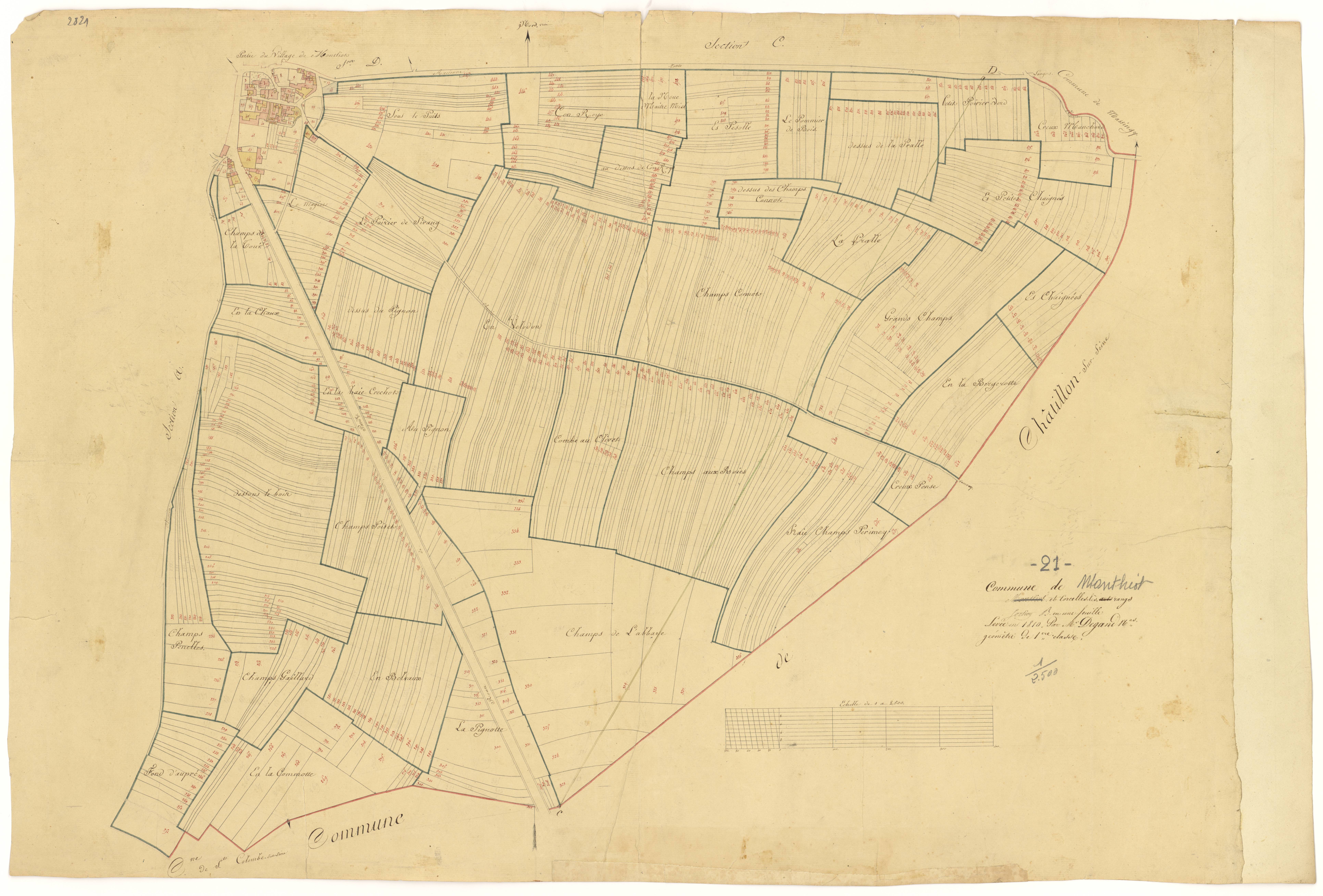 Montliot-et-Courcelles - Section B - 3 P PLAN 434/3