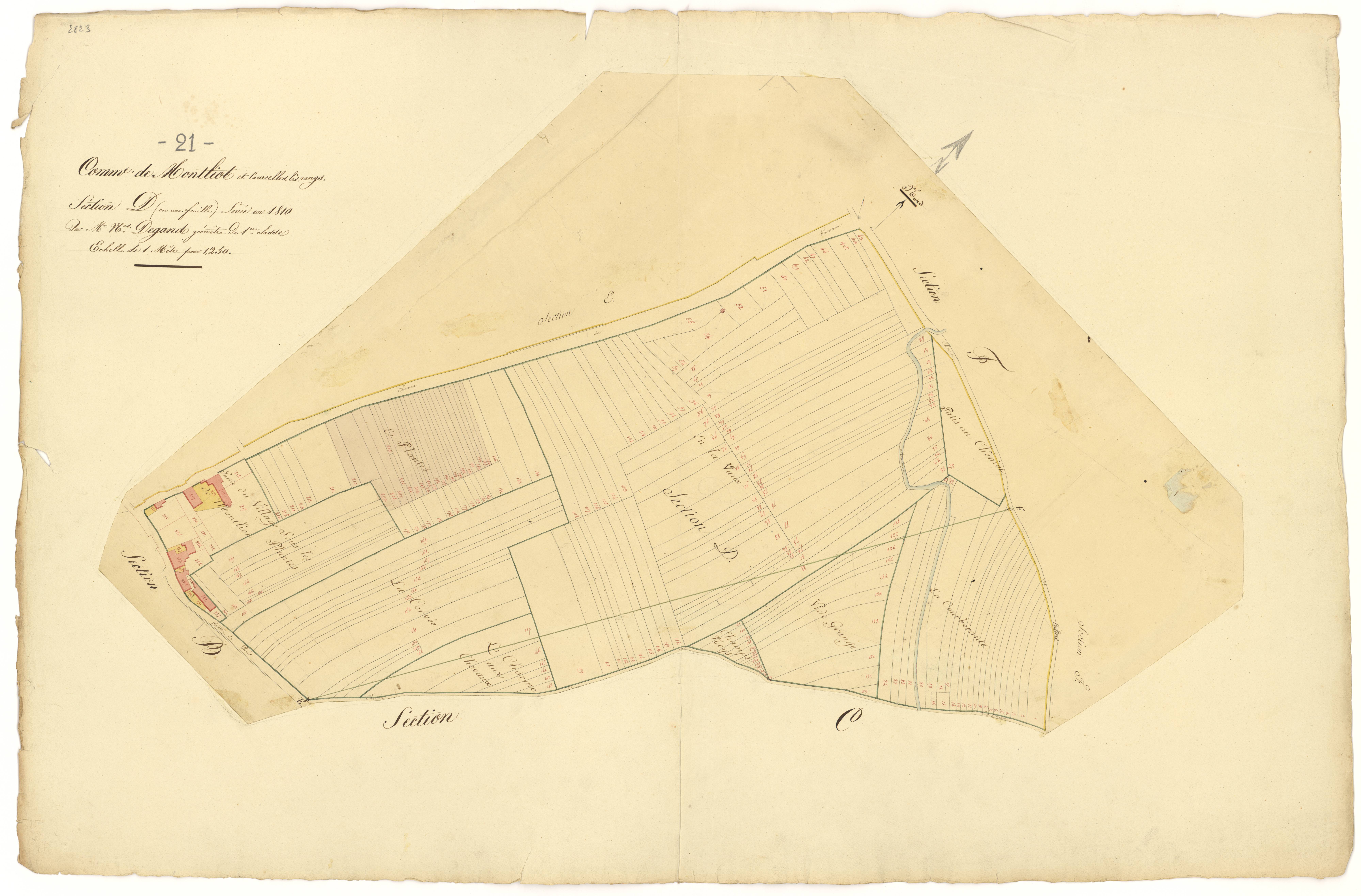 Montliot-et-Courcelles - Section D - 3 P PLAN 434/5
